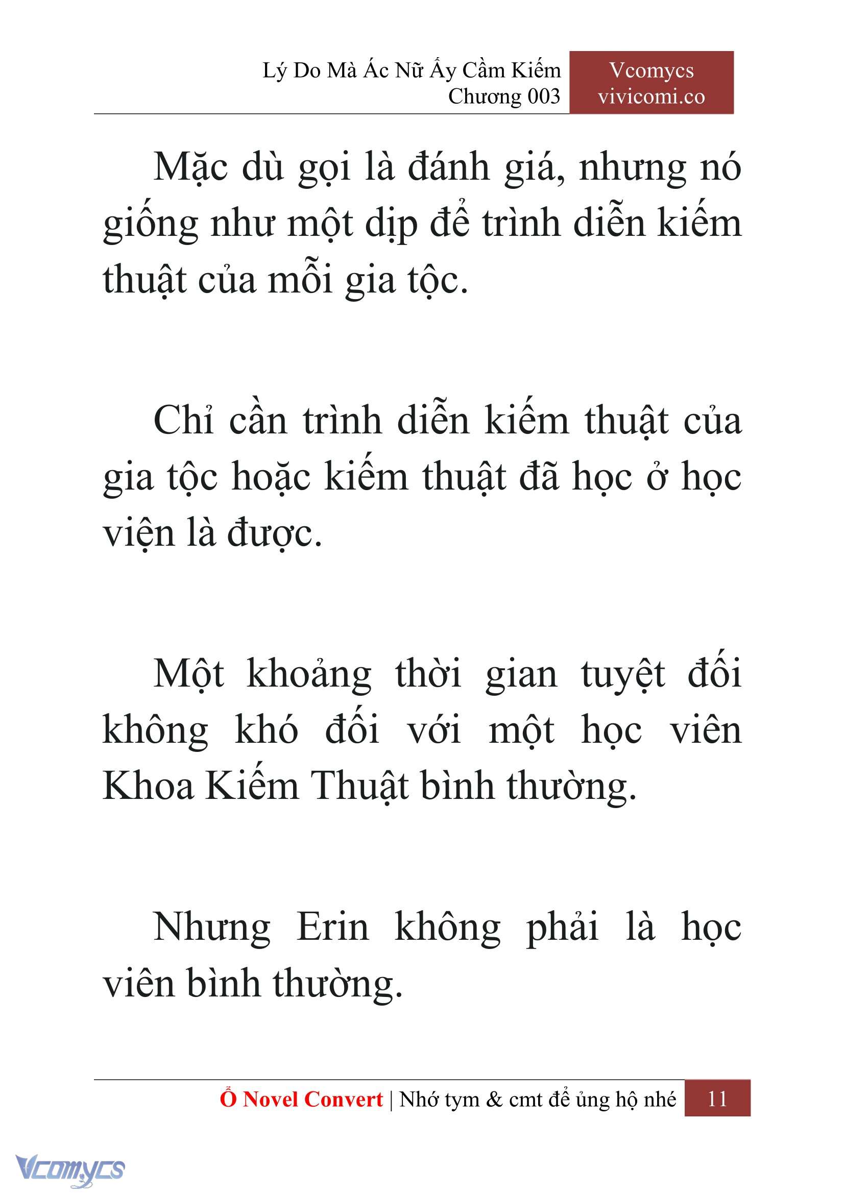 [Novel] Lý Do Mà Ác Nữ Ấy Cầm Kiếm Chapter 3 - Trang 2