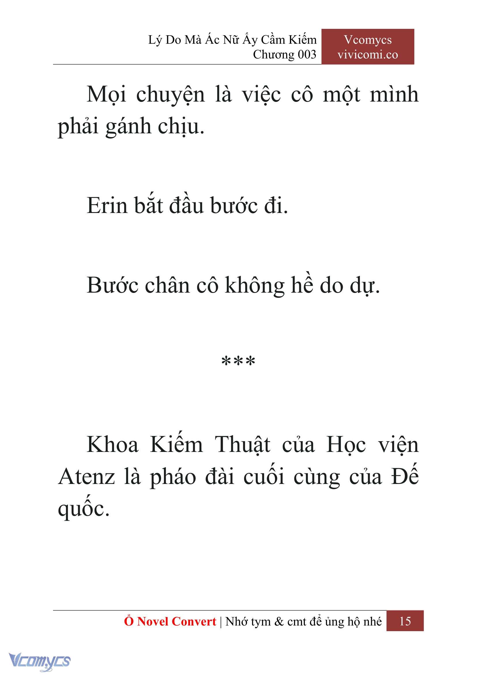 [Novel] Lý Do Mà Ác Nữ Ấy Cầm Kiếm Chapter 3 - Trang 2