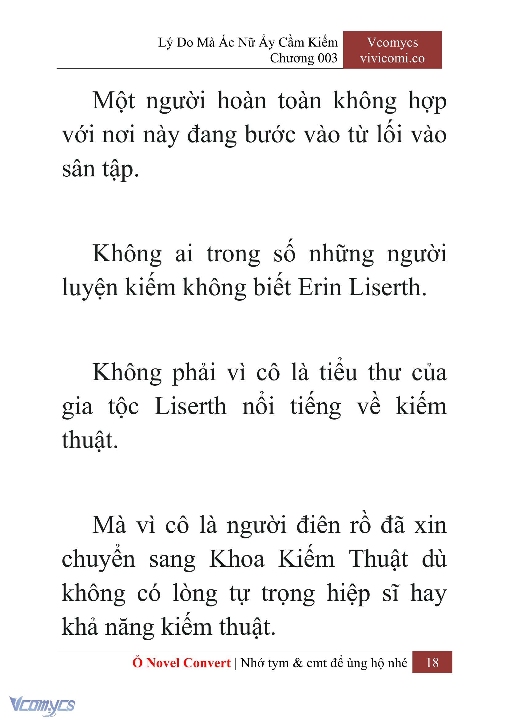 [Novel] Lý Do Mà Ác Nữ Ấy Cầm Kiếm Chapter 3 - Trang 2