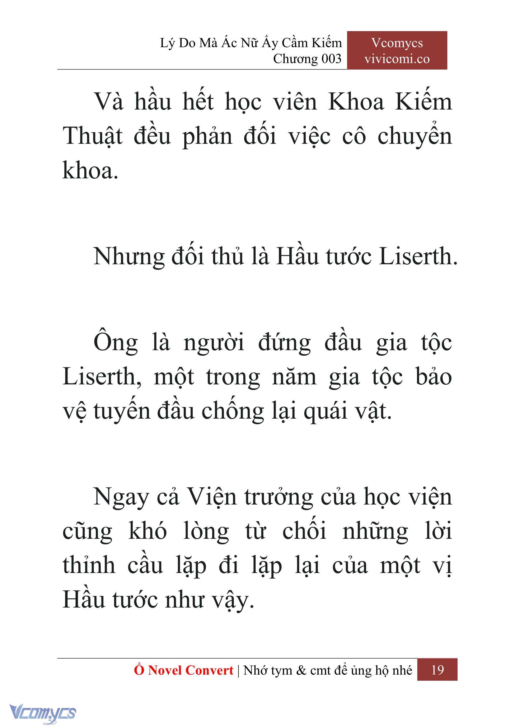 [Novel] Lý Do Mà Ác Nữ Ấy Cầm Kiếm Chapter 3 - Trang 2