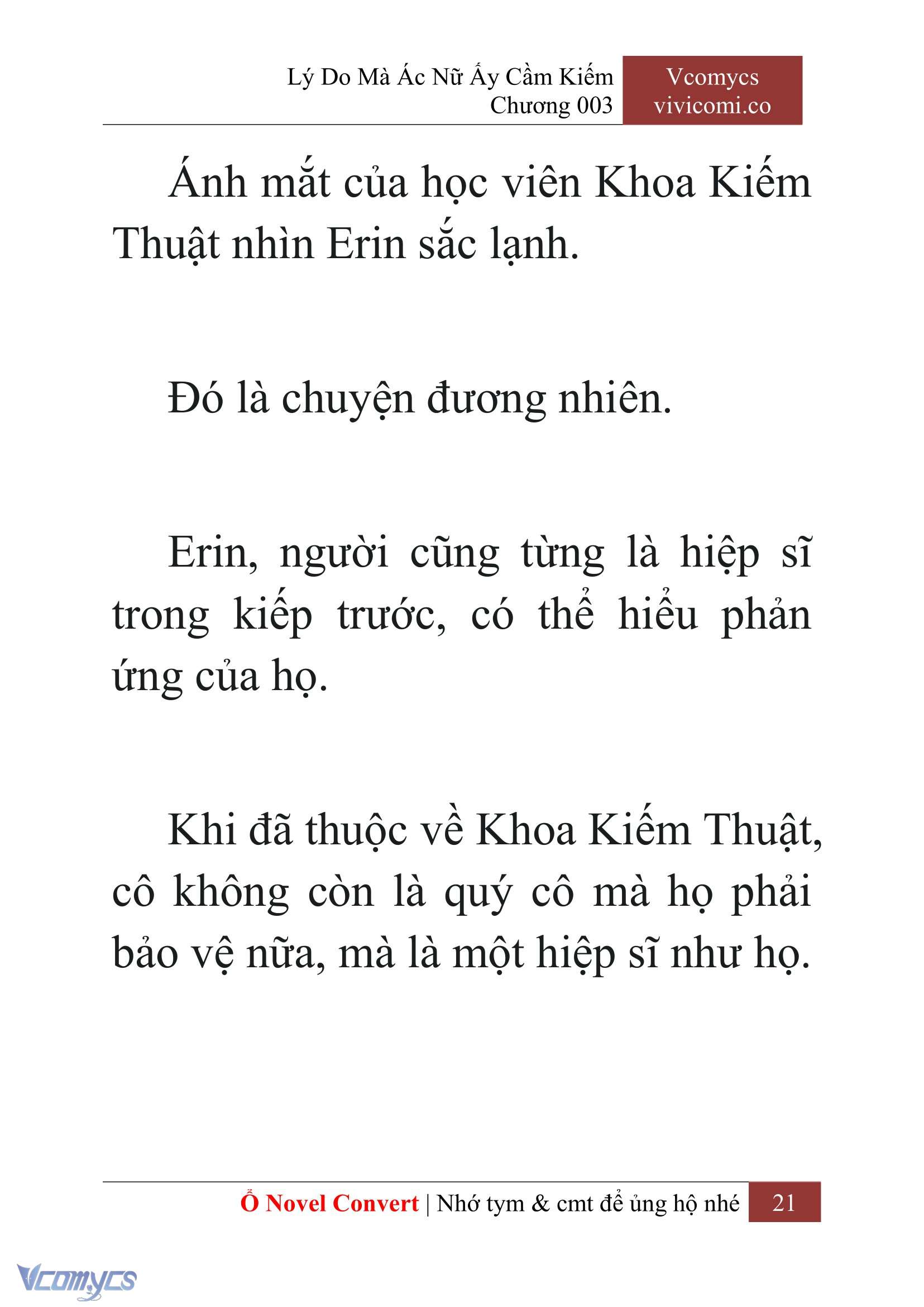 [Novel] Lý Do Mà Ác Nữ Ấy Cầm Kiếm Chapter 3 - Trang 2