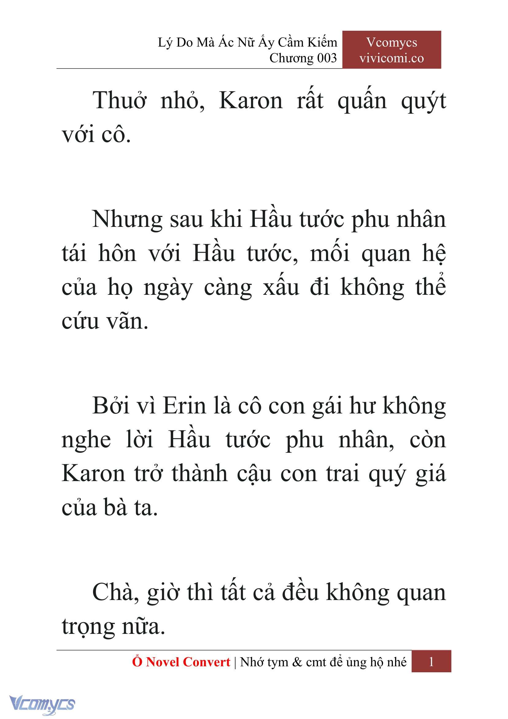 [Novel] Lý Do Mà Ác Nữ Ấy Cầm Kiếm Chapter 3 - Trang 2