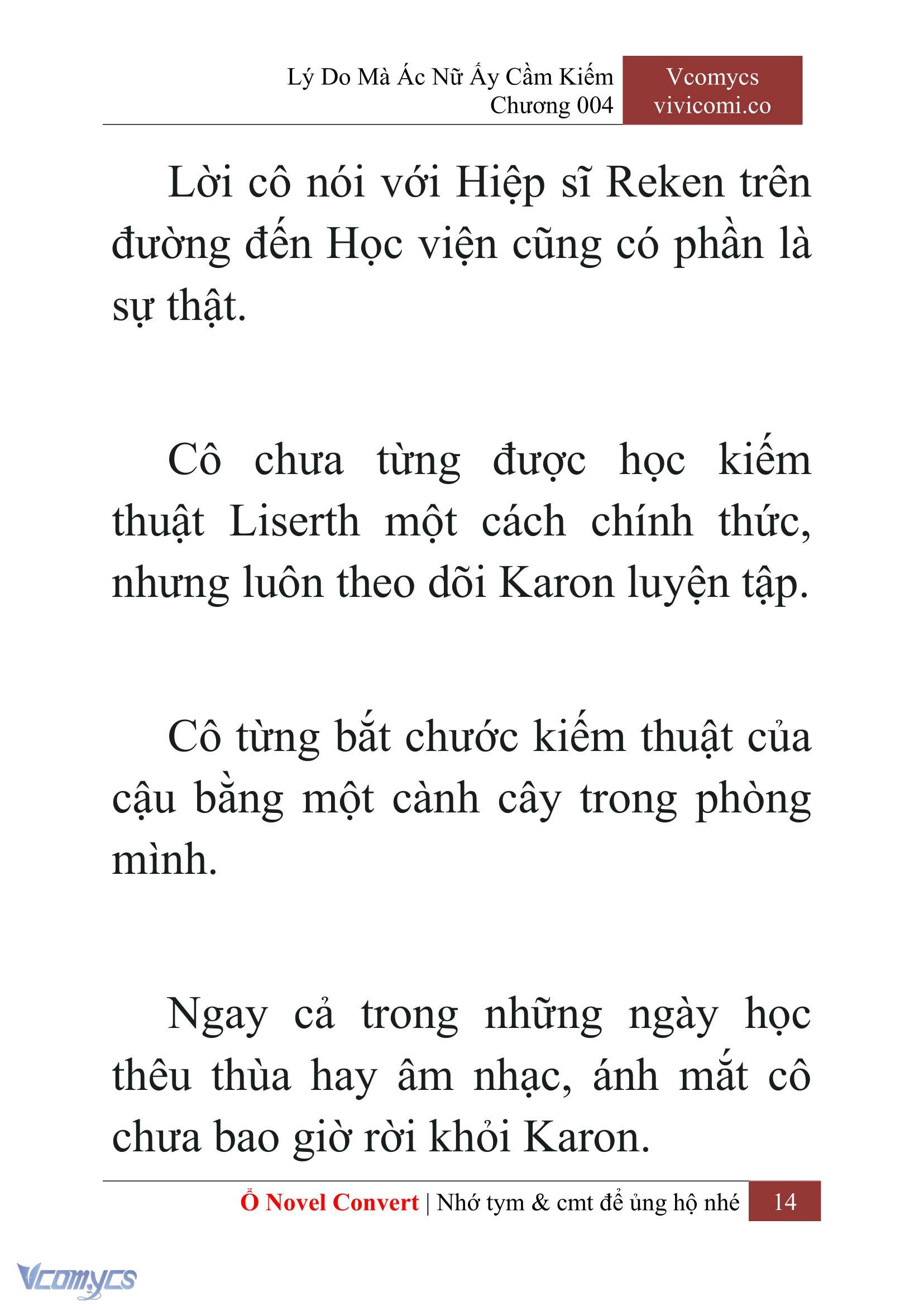 [Novel] Lý Do Mà Ác Nữ Ấy Cầm Kiếm Chapter 4 - Trang 2