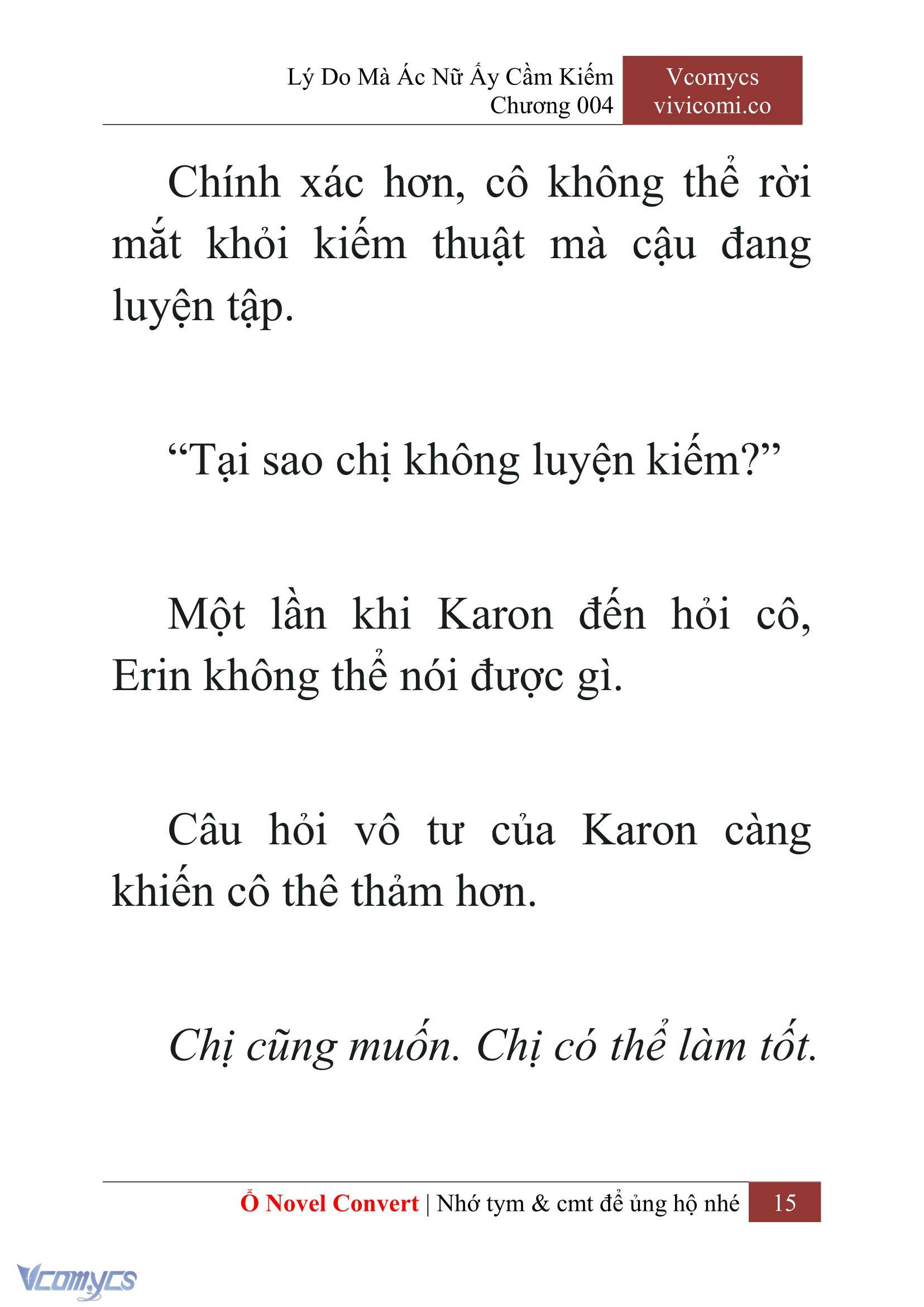 [Novel] Lý Do Mà Ác Nữ Ấy Cầm Kiếm Chapter 4 - Trang 2