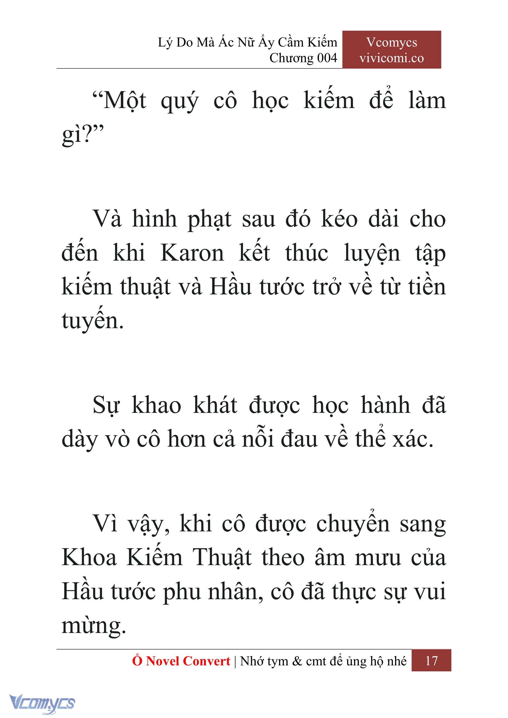 [Novel] Lý Do Mà Ác Nữ Ấy Cầm Kiếm Chapter 4 - Trang 2