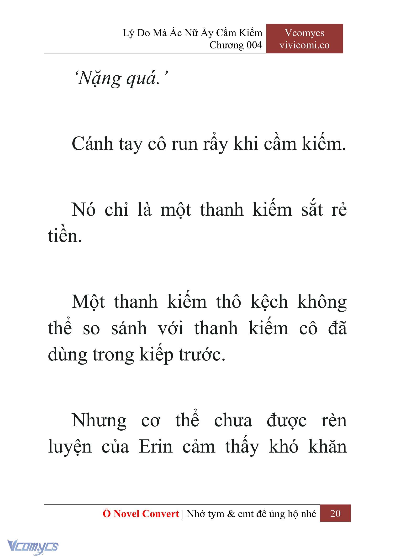 [Novel] Lý Do Mà Ác Nữ Ấy Cầm Kiếm Chapter 4 - Trang 2