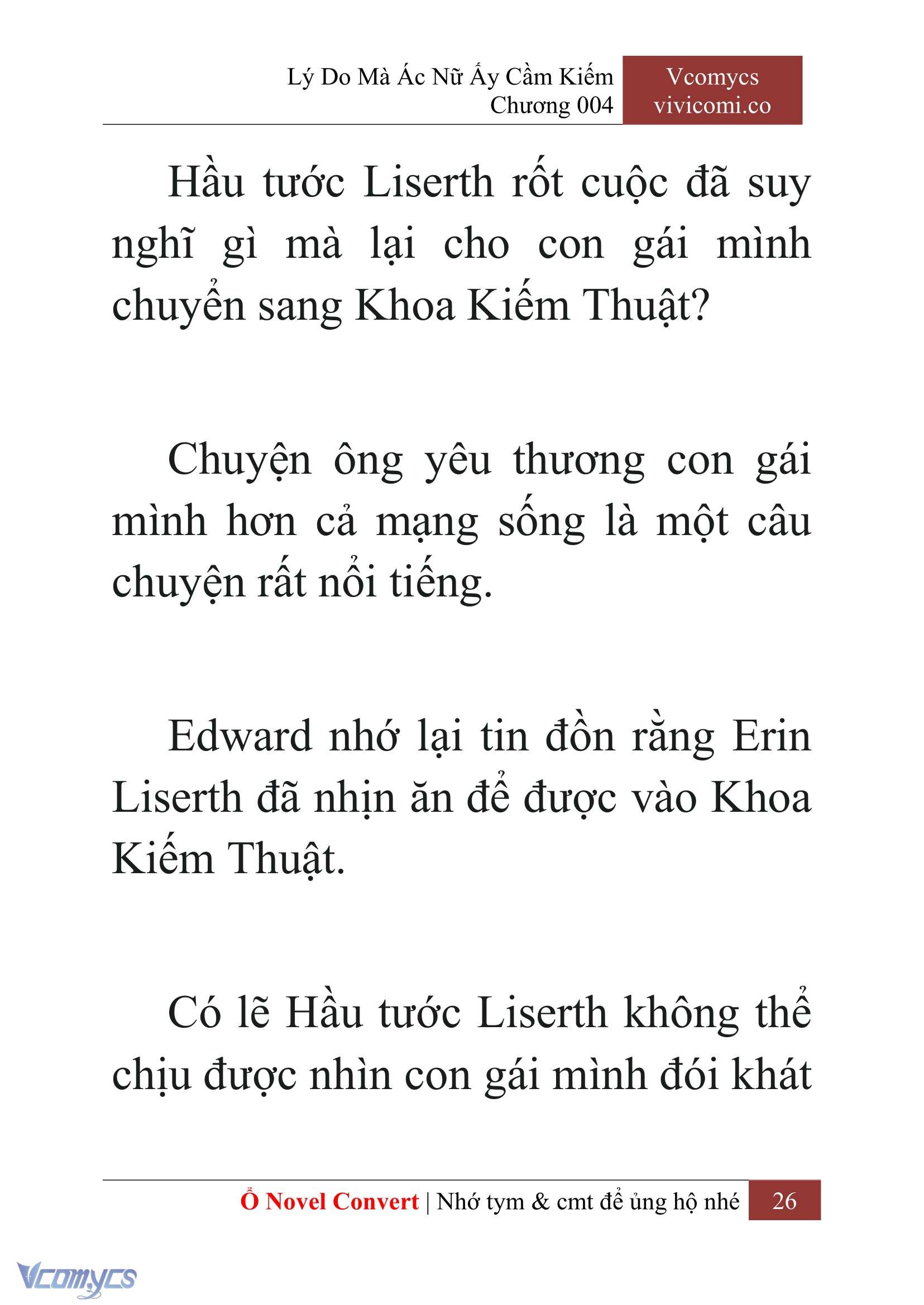 [Novel] Lý Do Mà Ác Nữ Ấy Cầm Kiếm Chapter 4 - Trang 2
