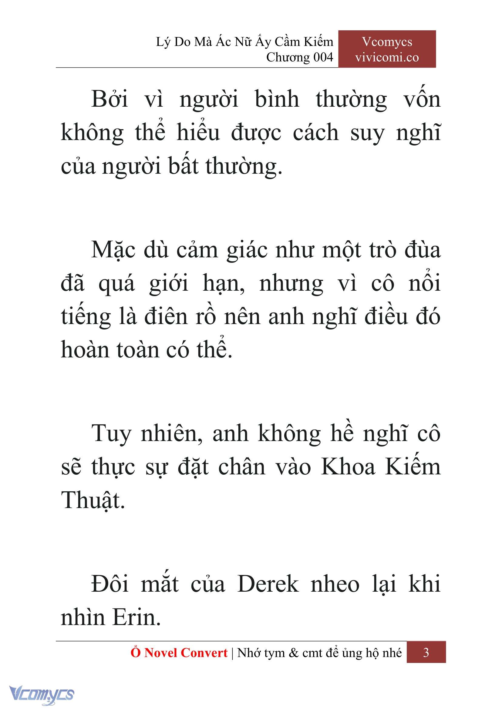 [Novel] Lý Do Mà Ác Nữ Ấy Cầm Kiếm Chapter 4 - Trang 2