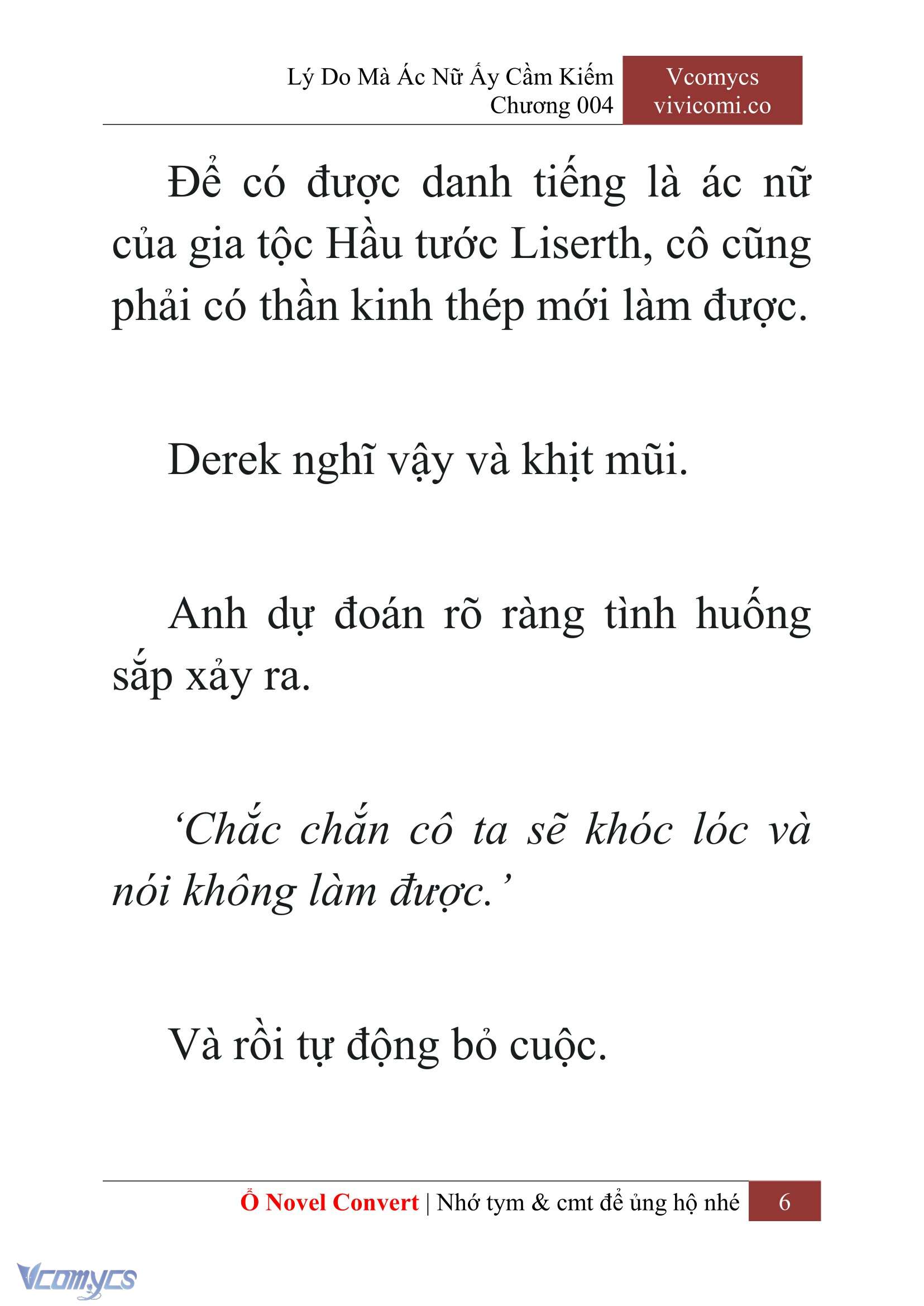 [Novel] Lý Do Mà Ác Nữ Ấy Cầm Kiếm Chapter 4 - Trang 2