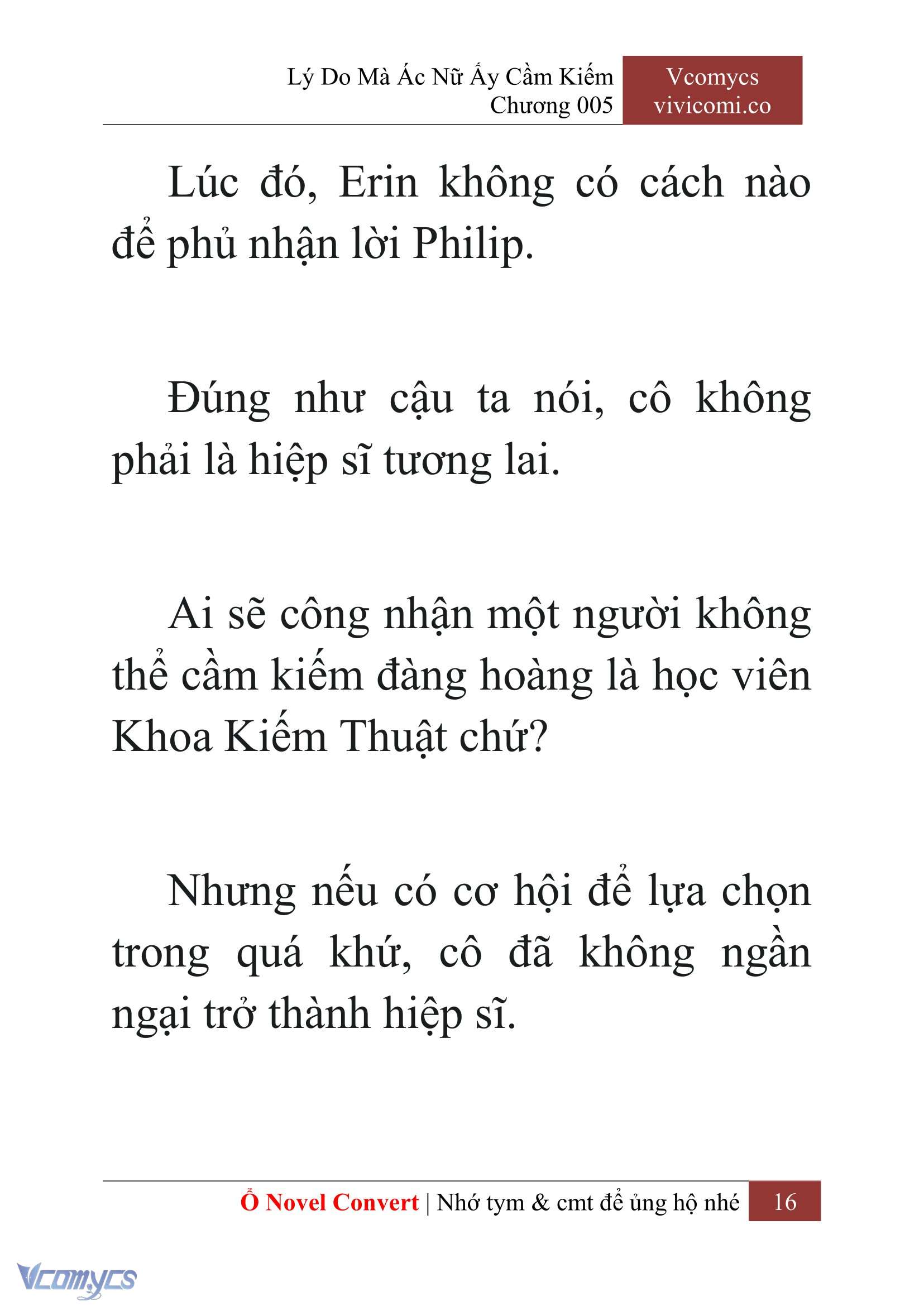[Novel] Lý Do Mà Ác Nữ Ấy Cầm Kiếm Chapter 5 - Trang 2