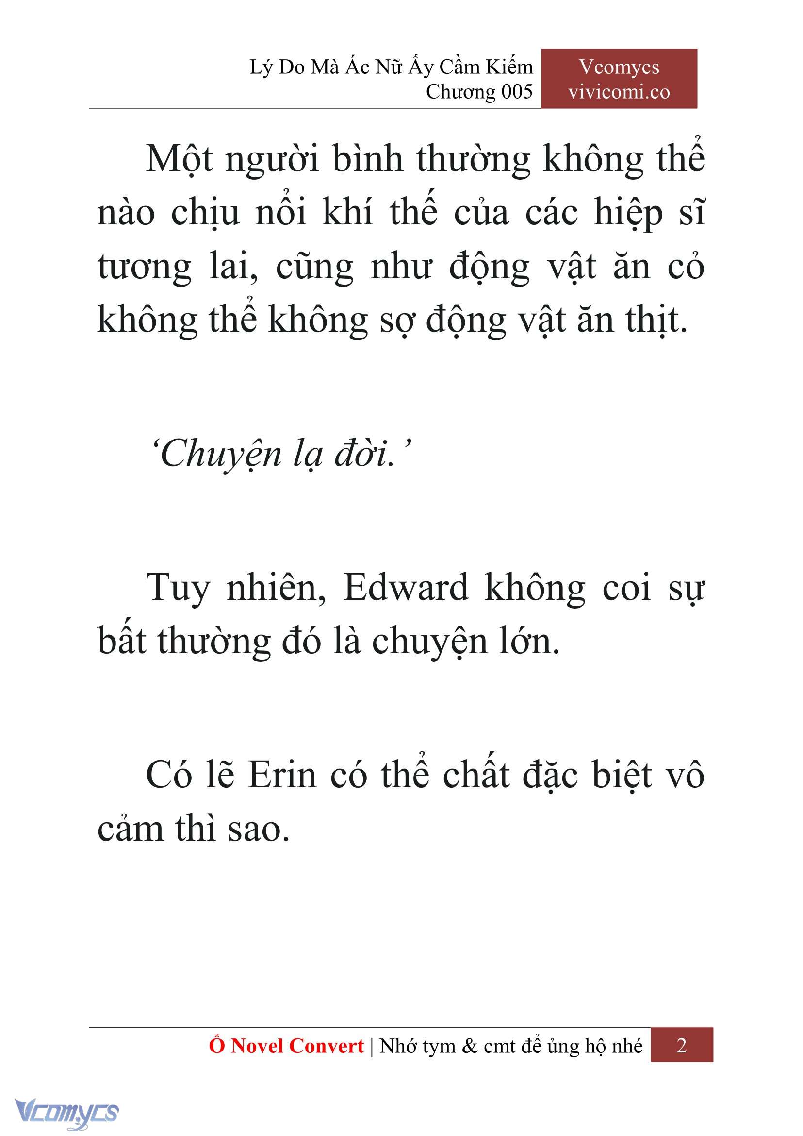 [Novel] Lý Do Mà Ác Nữ Ấy Cầm Kiếm Chapter 5 - Trang 2