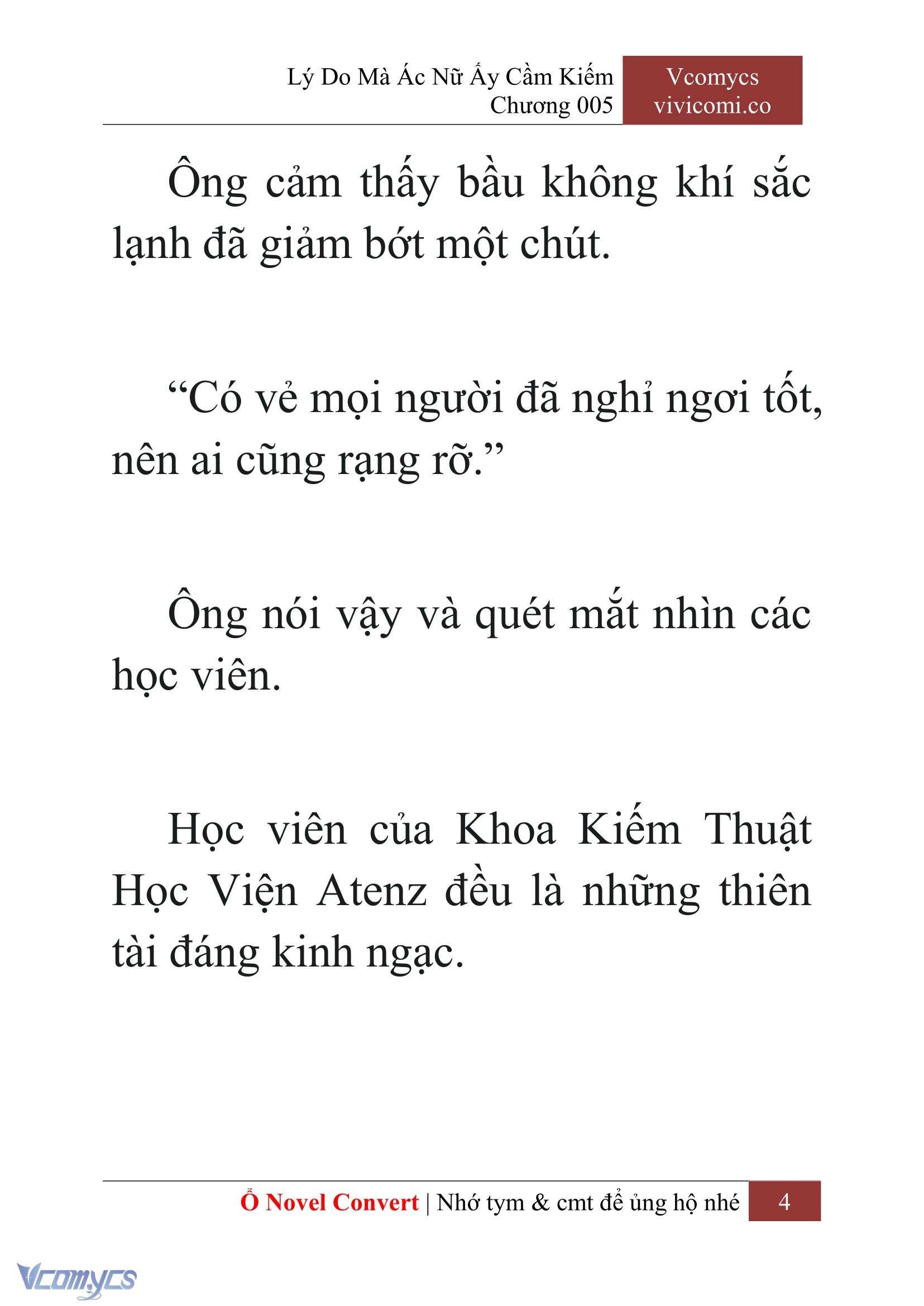 [Novel] Lý Do Mà Ác Nữ Ấy Cầm Kiếm Chapter 5 - Trang 2