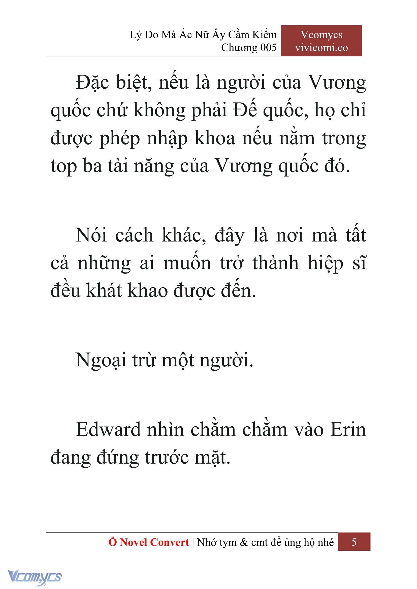 [Novel] Lý Do Mà Ác Nữ Ấy Cầm Kiếm Chapter 5 - Trang 2
