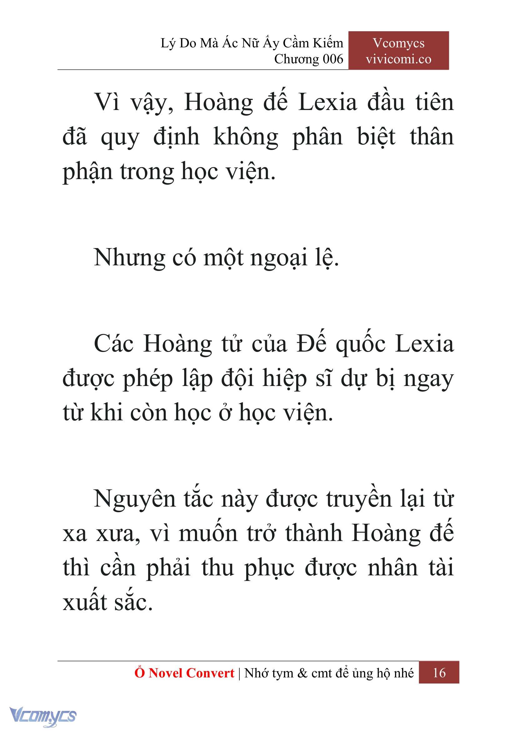 [Novel] Lý Do Mà Ác Nữ Ấy Cầm Kiếm Chapter 6 - Trang 2