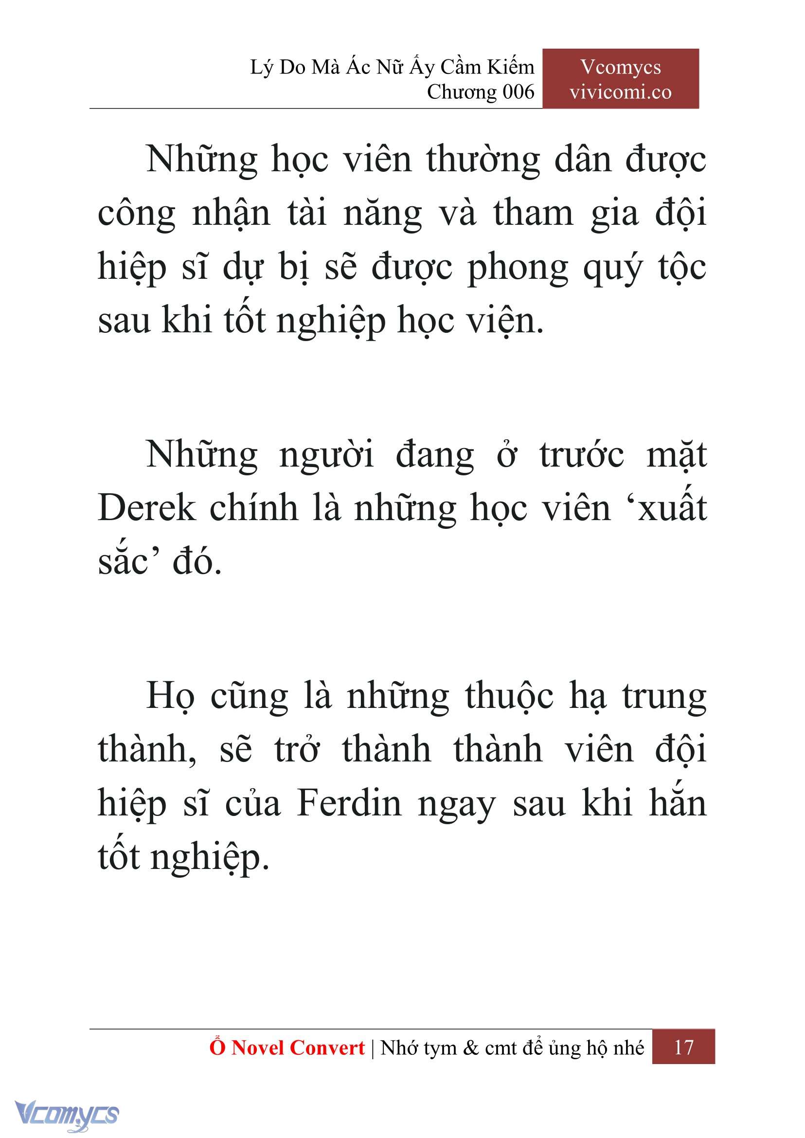 [Novel] Lý Do Mà Ác Nữ Ấy Cầm Kiếm Chapter 6 - Trang 2