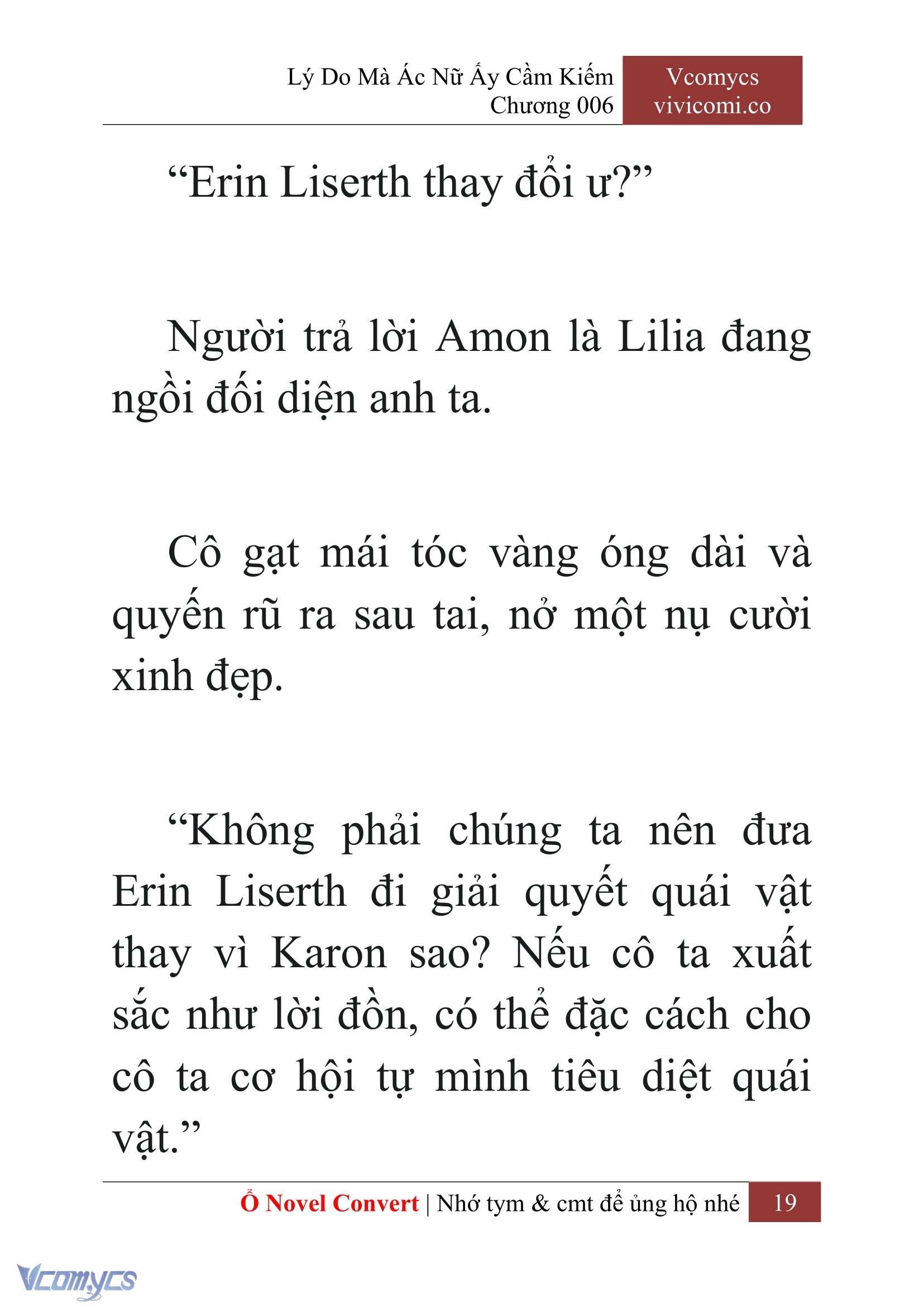 [Novel] Lý Do Mà Ác Nữ Ấy Cầm Kiếm Chapter 6 - Trang 2