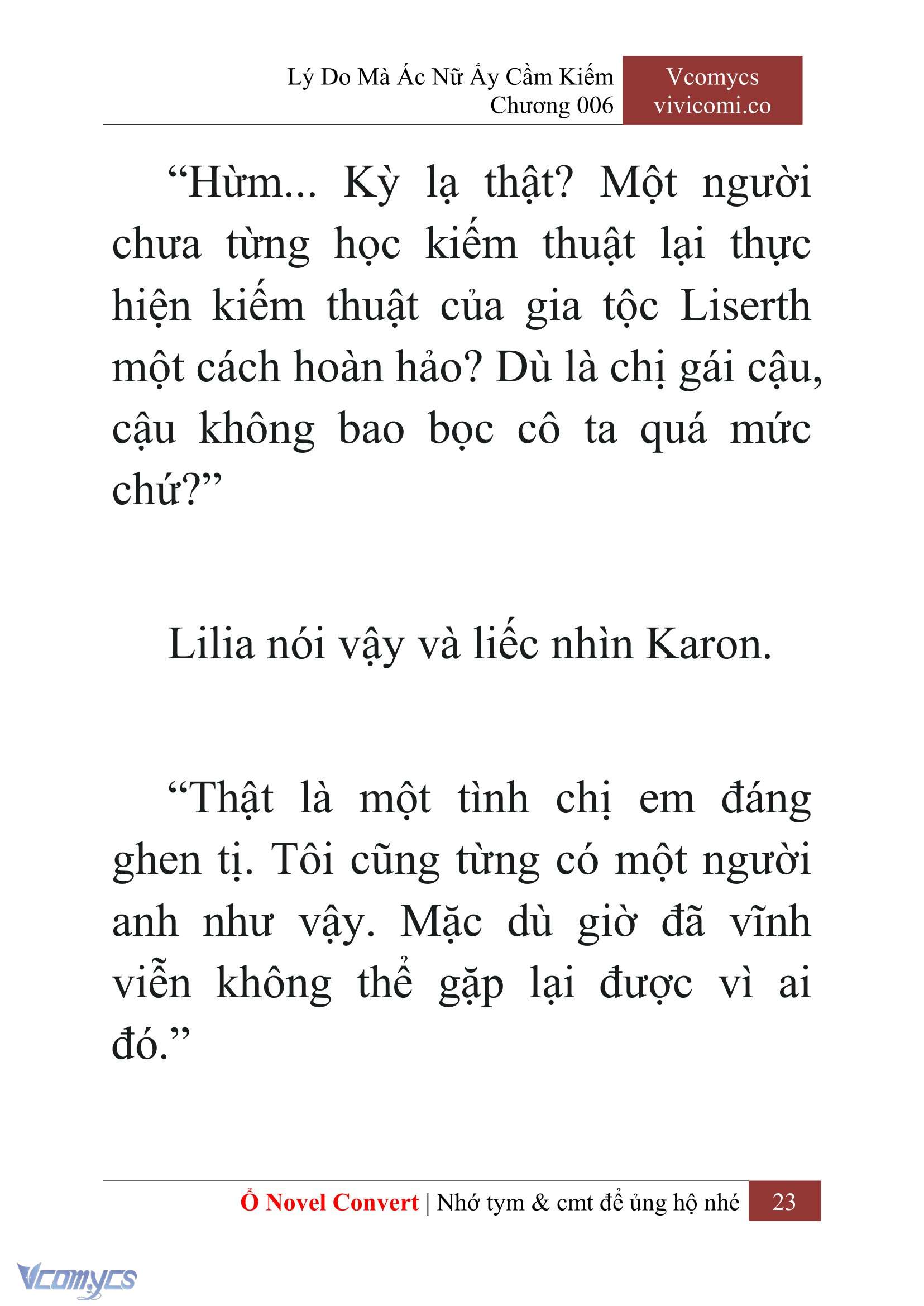 [Novel] Lý Do Mà Ác Nữ Ấy Cầm Kiếm Chapter 6 - Trang 2