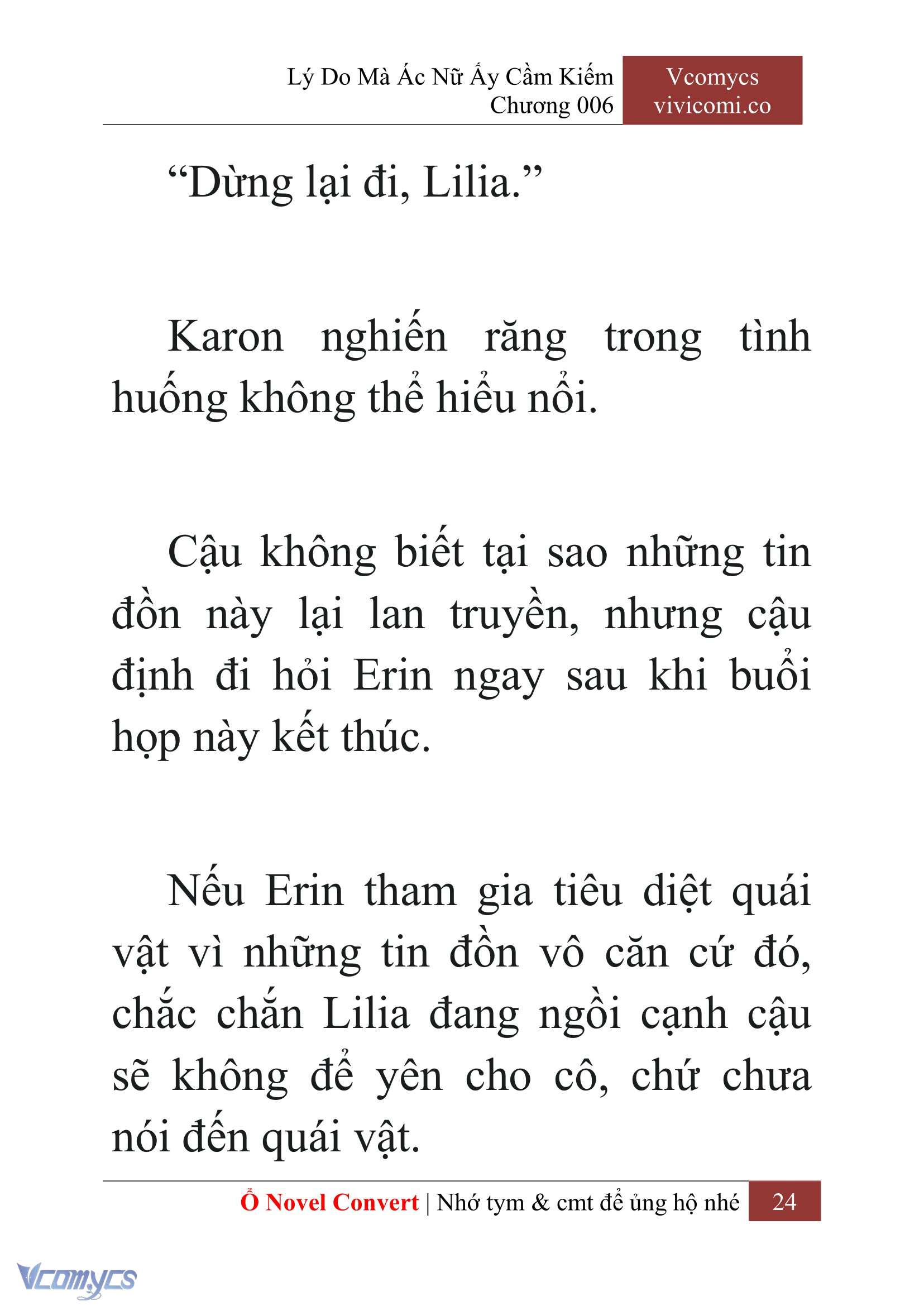 [Novel] Lý Do Mà Ác Nữ Ấy Cầm Kiếm Chapter 6 - Trang 2