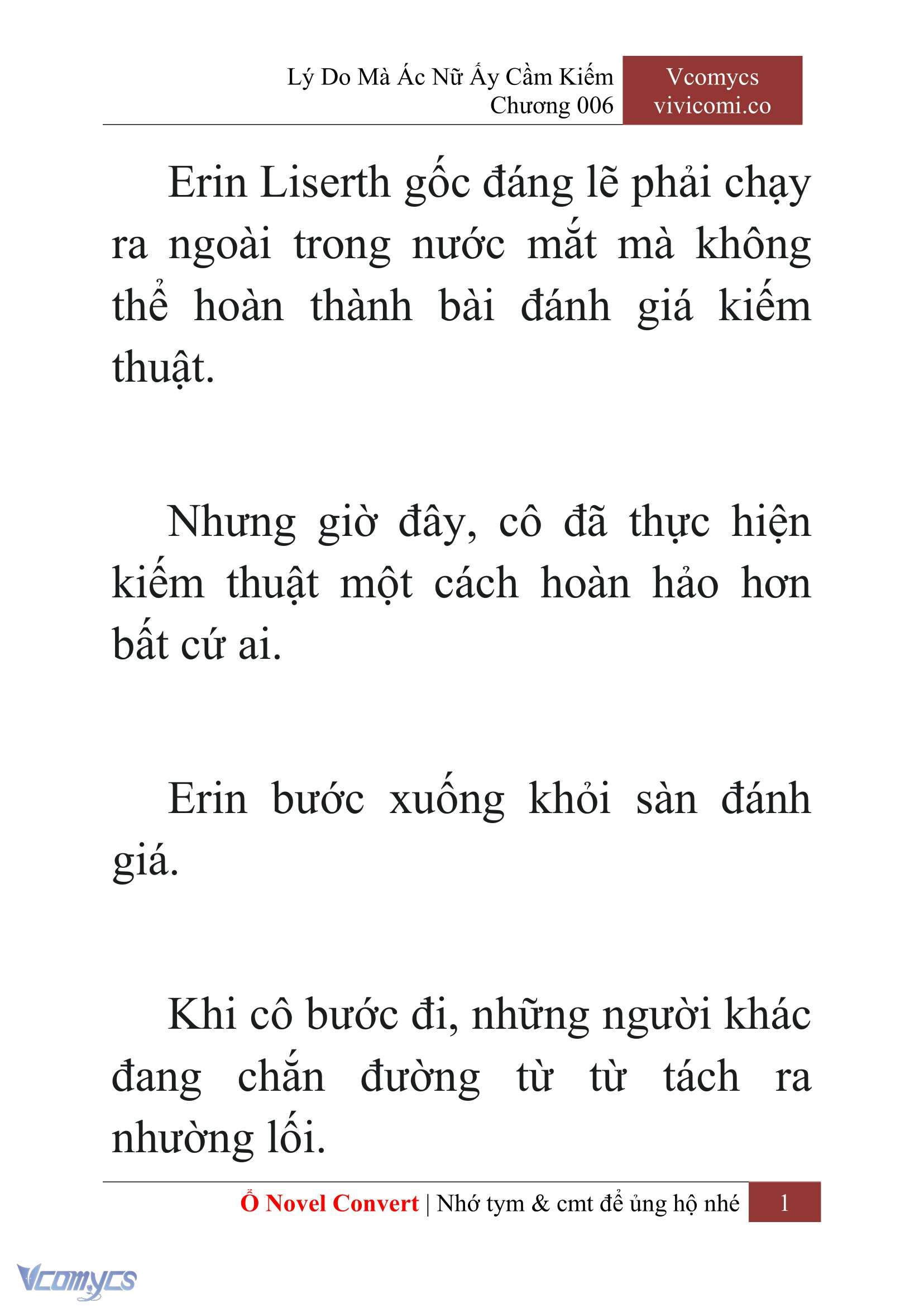 [Novel] Lý Do Mà Ác Nữ Ấy Cầm Kiếm Chapter 6 - Trang 2