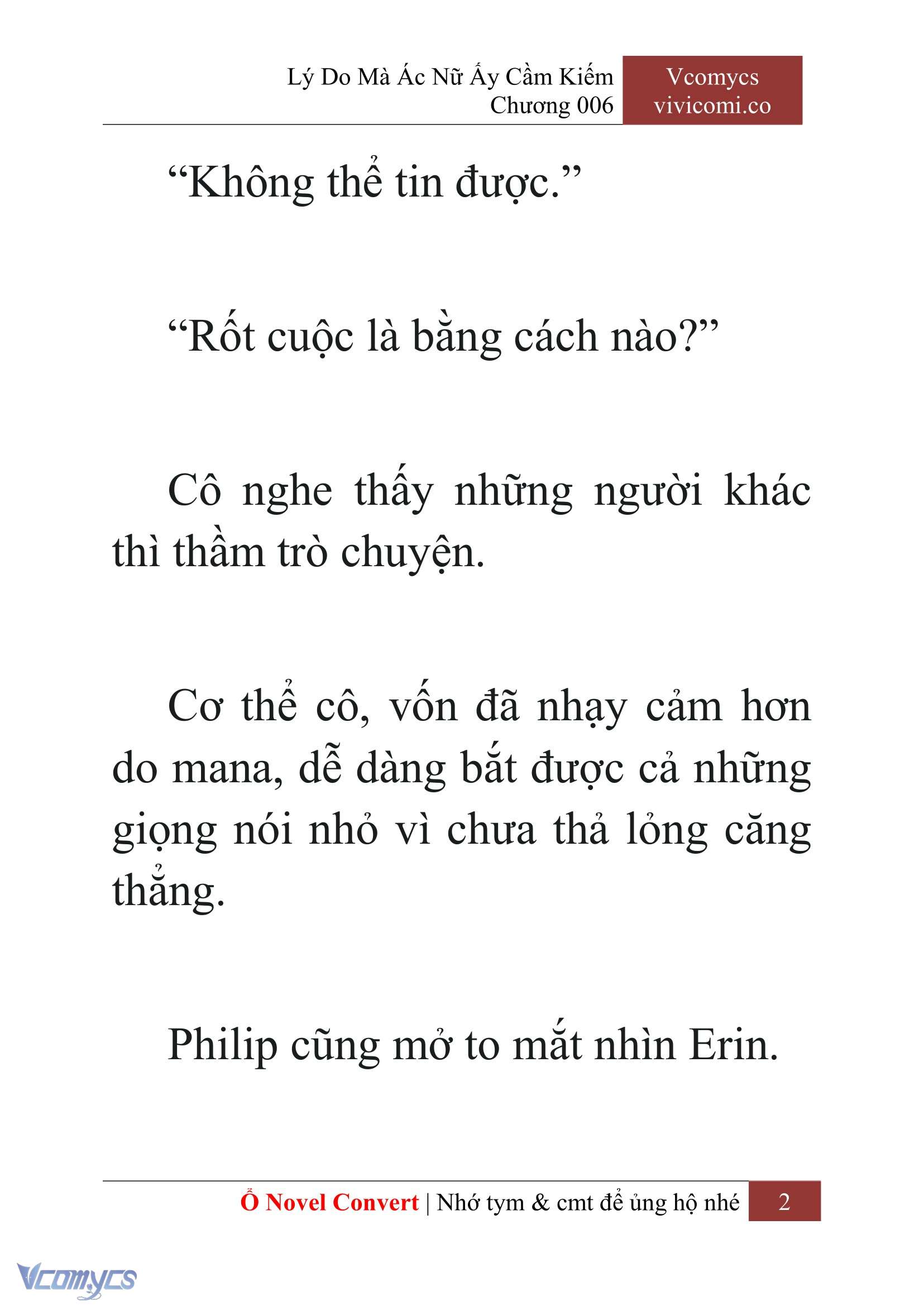 [Novel] Lý Do Mà Ác Nữ Ấy Cầm Kiếm Chapter 6 - Trang 2
