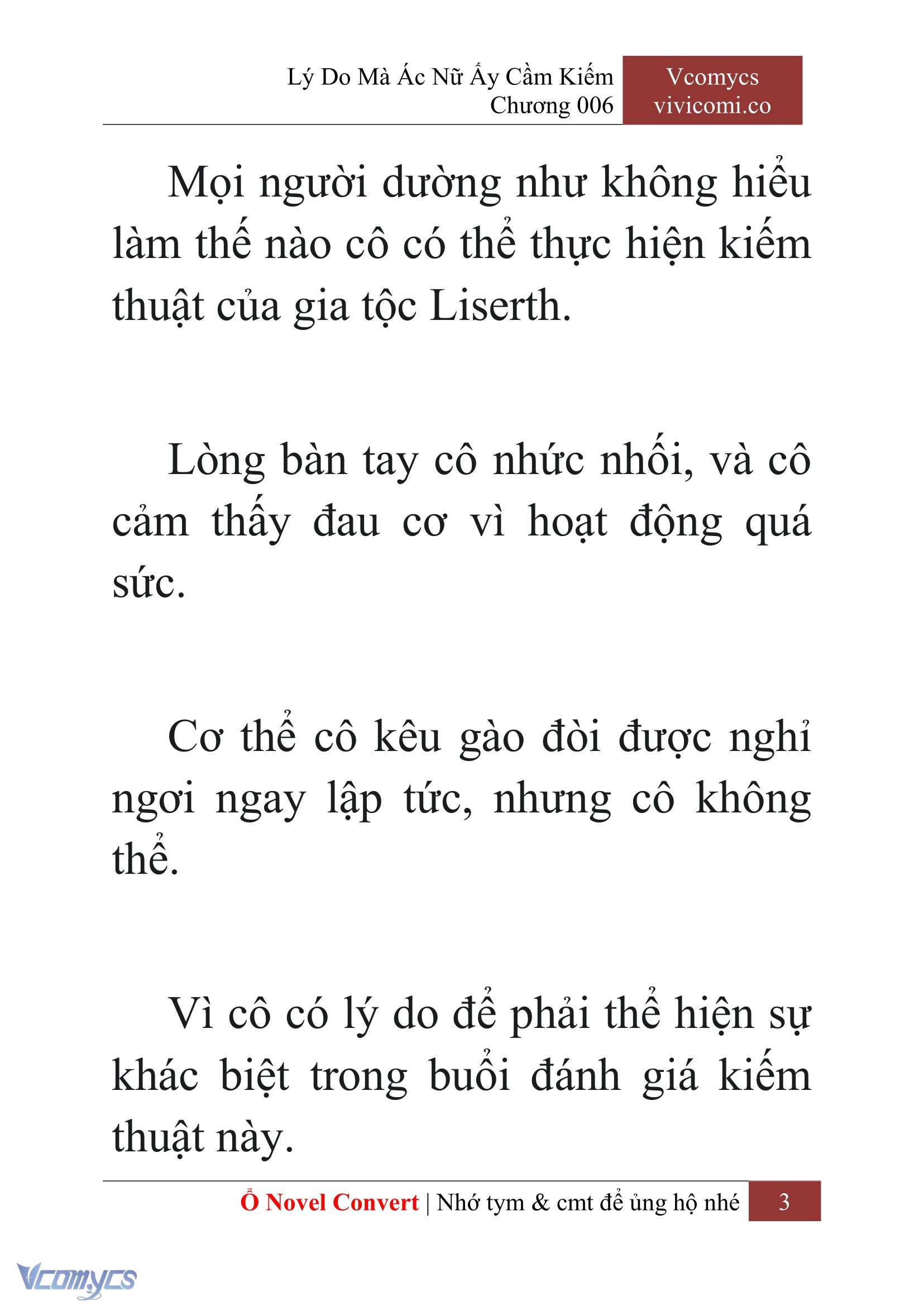 [Novel] Lý Do Mà Ác Nữ Ấy Cầm Kiếm Chapter 6 - Trang 2