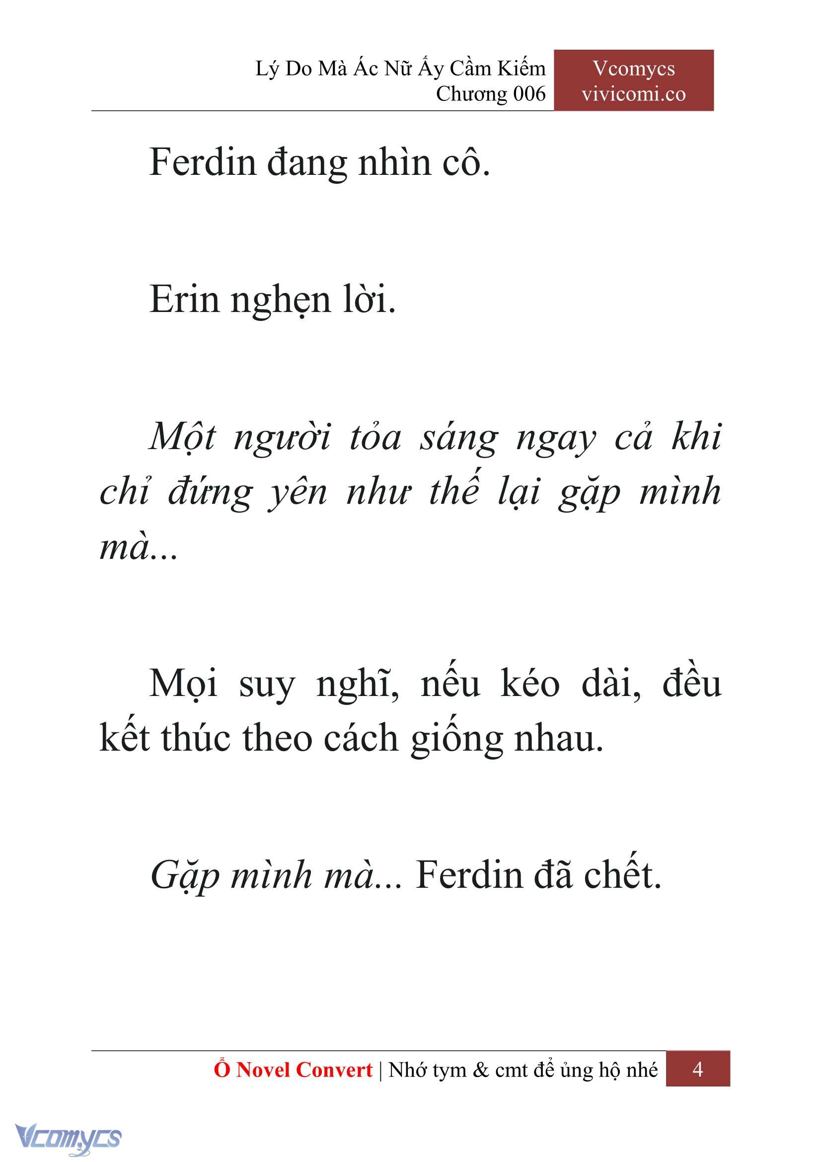 [Novel] Lý Do Mà Ác Nữ Ấy Cầm Kiếm Chapter 6 - Trang 2