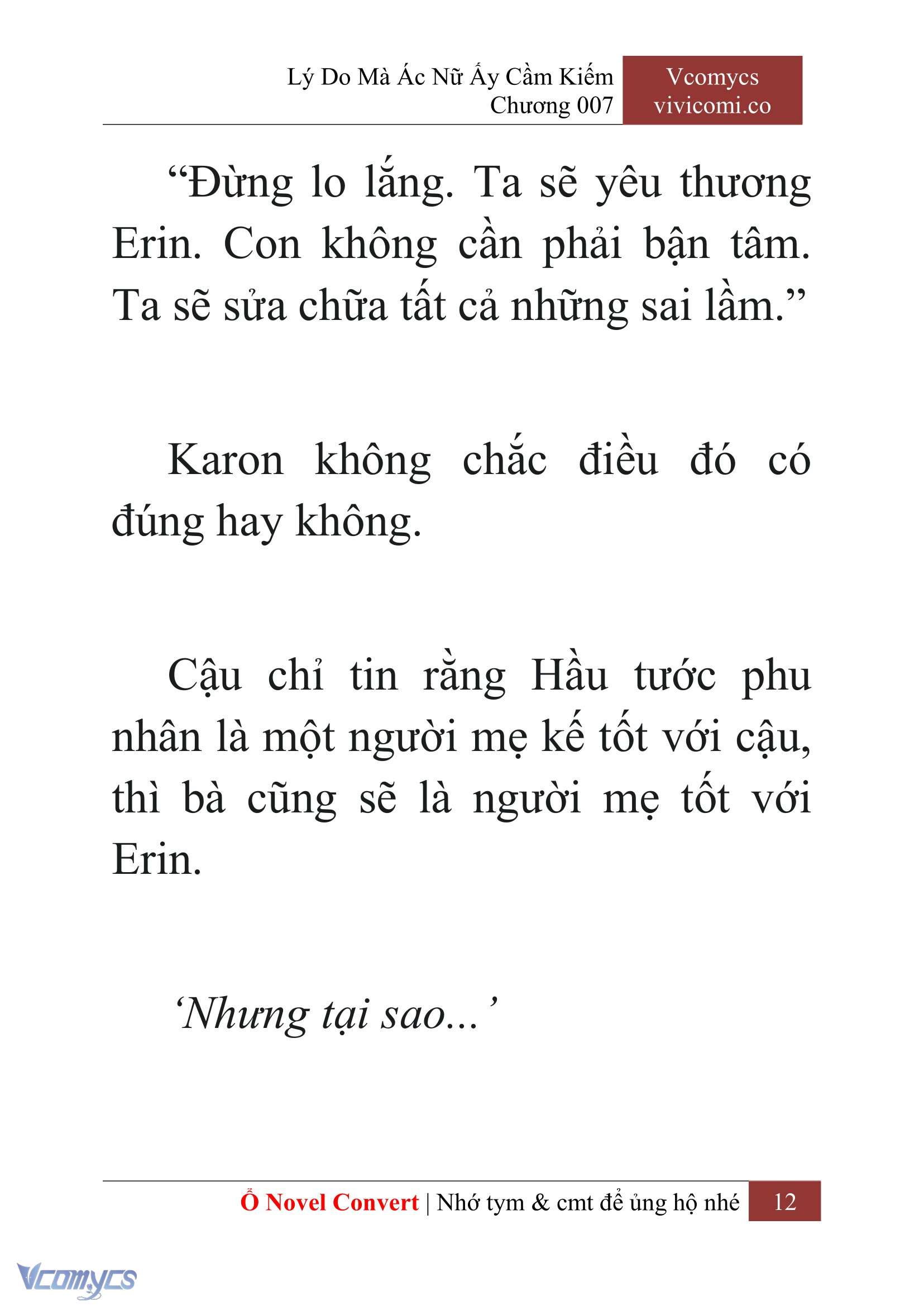 [Novel] Lý Do Mà Ác Nữ Ấy Cầm Kiếm Chapter 7 - Trang 2