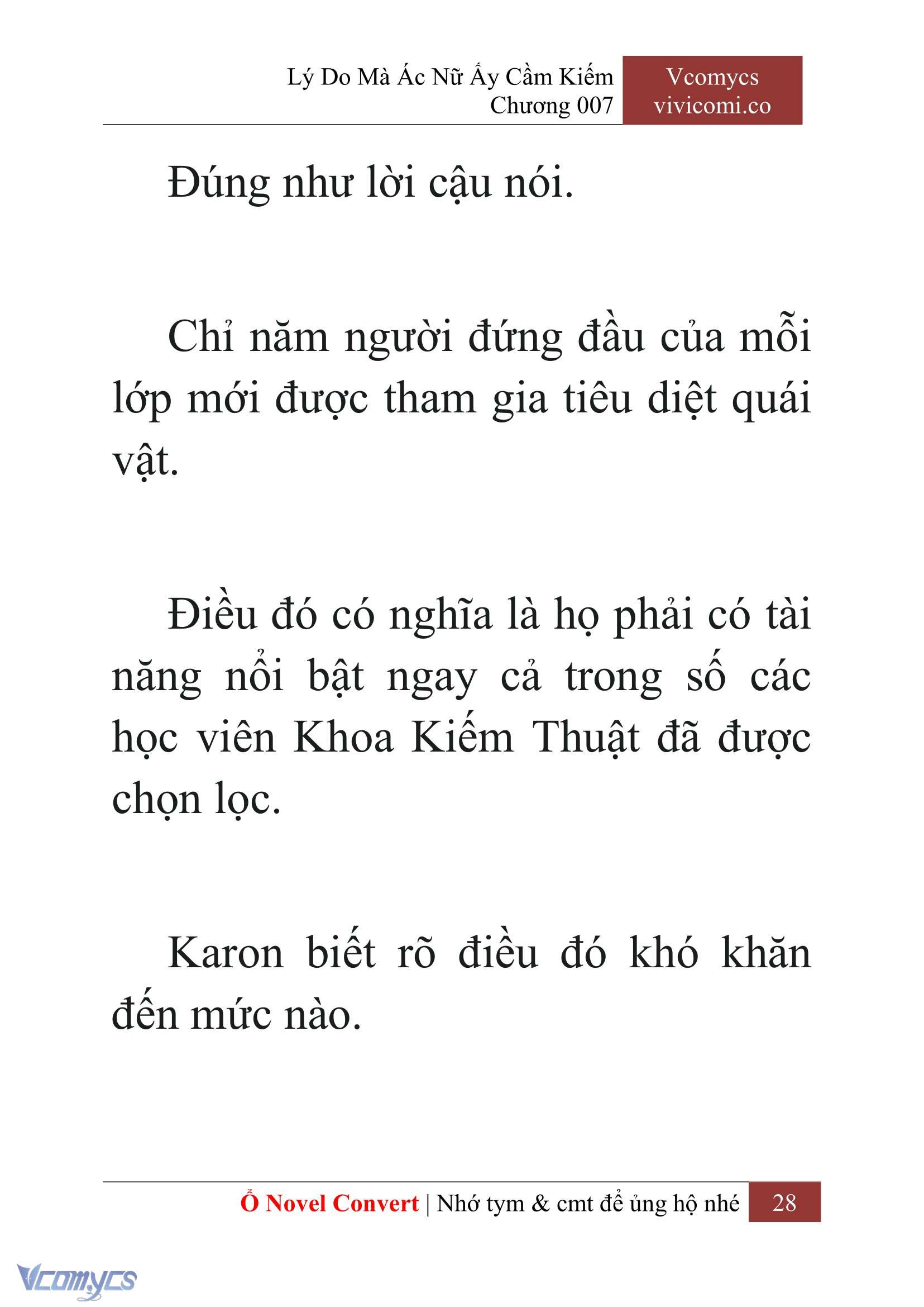 [Novel] Lý Do Mà Ác Nữ Ấy Cầm Kiếm Chapter 7 - Trang 2