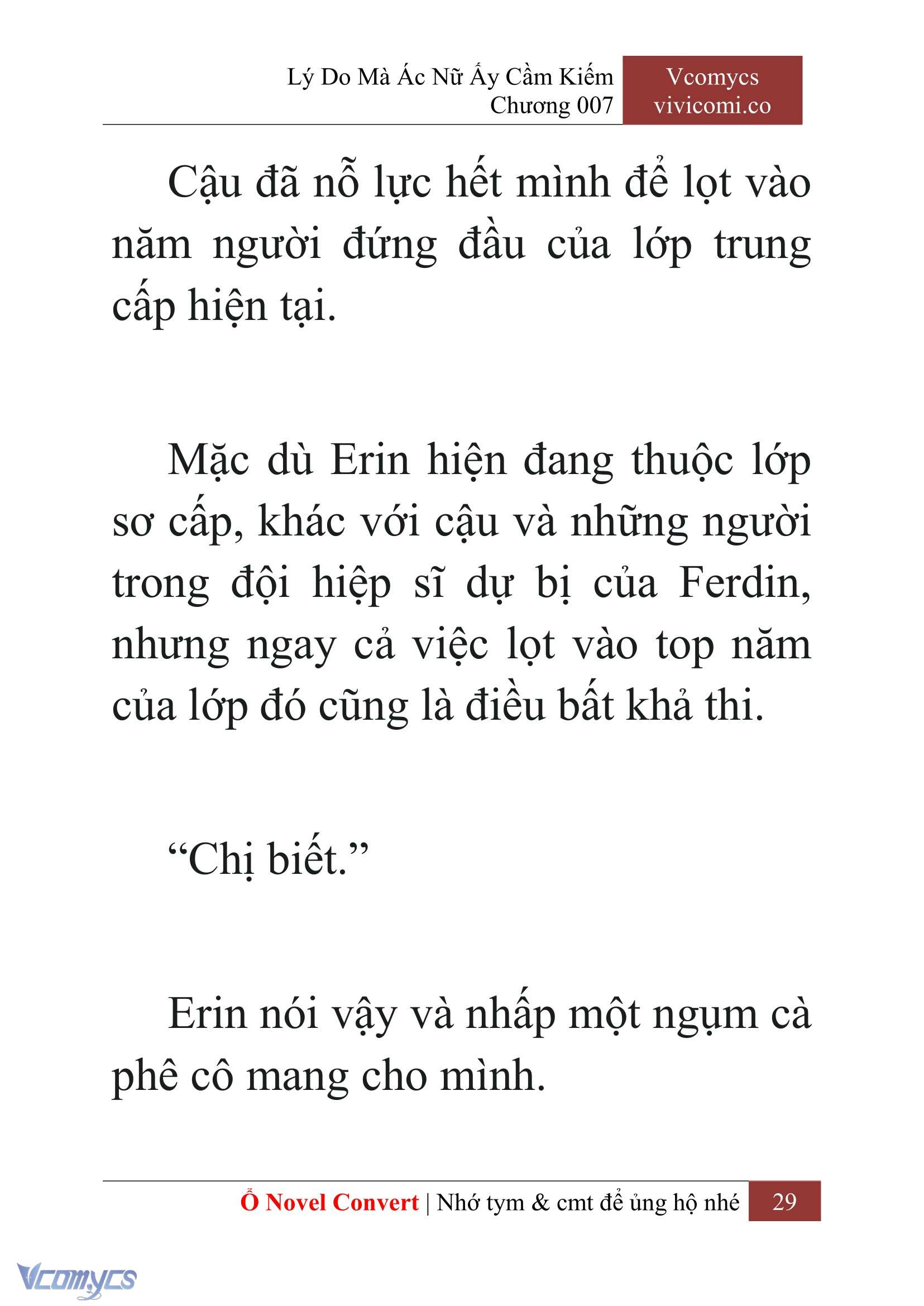 [Novel] Lý Do Mà Ác Nữ Ấy Cầm Kiếm Chapter 7 - Trang 2
