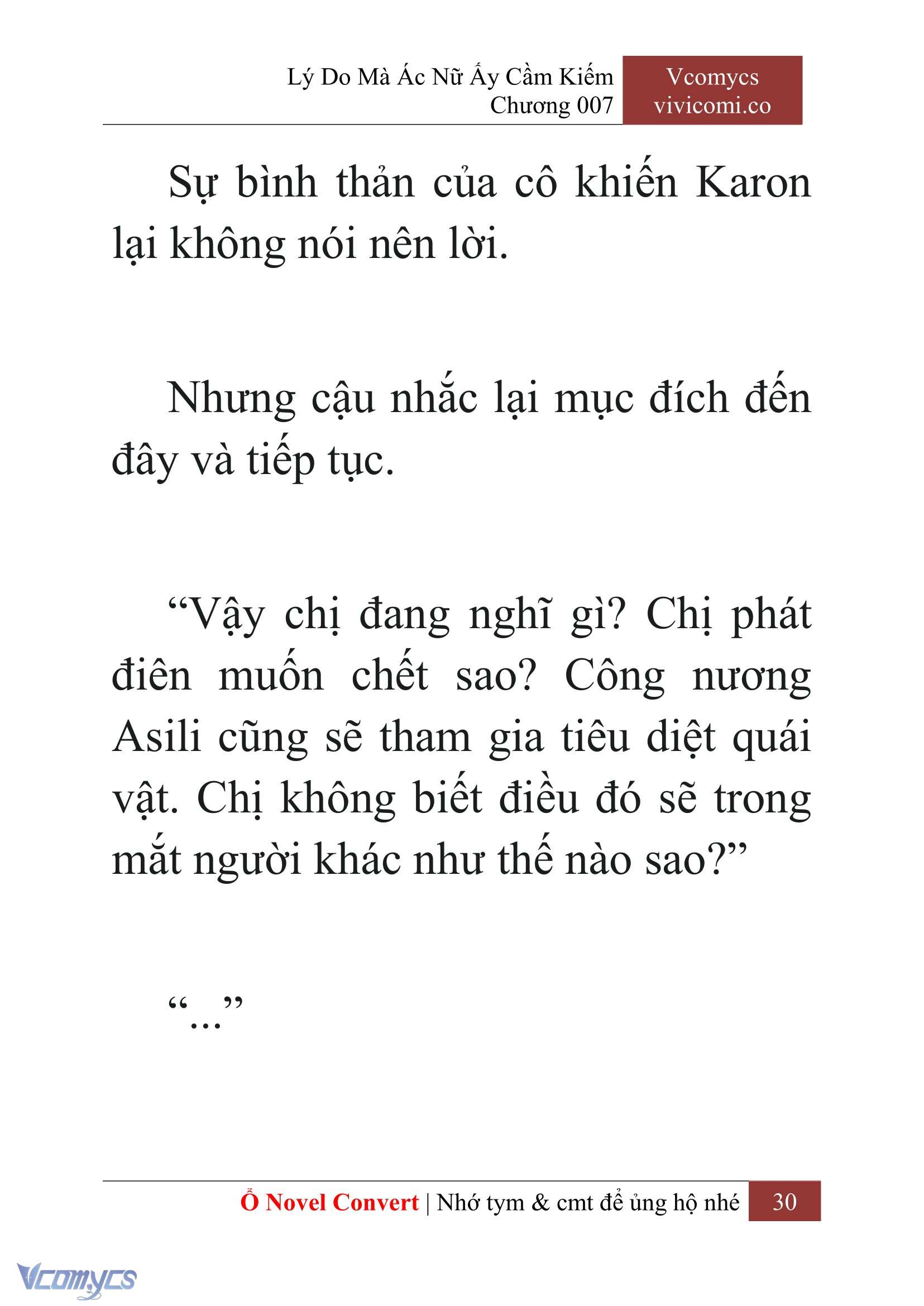 [Novel] Lý Do Mà Ác Nữ Ấy Cầm Kiếm Chapter 7 - Trang 2