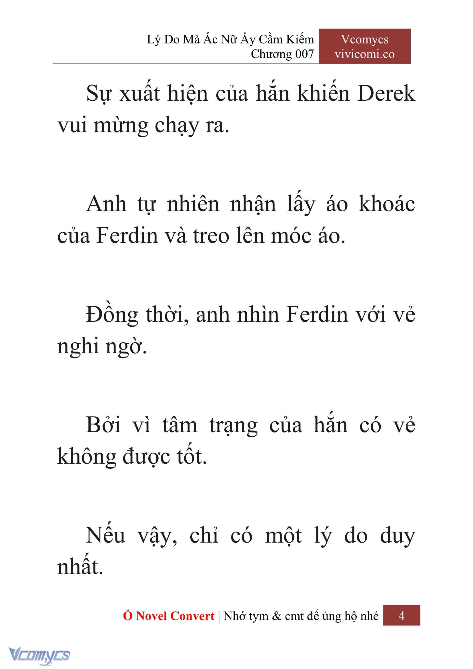 [Novel] Lý Do Mà Ác Nữ Ấy Cầm Kiếm Chapter 7 - Trang 2