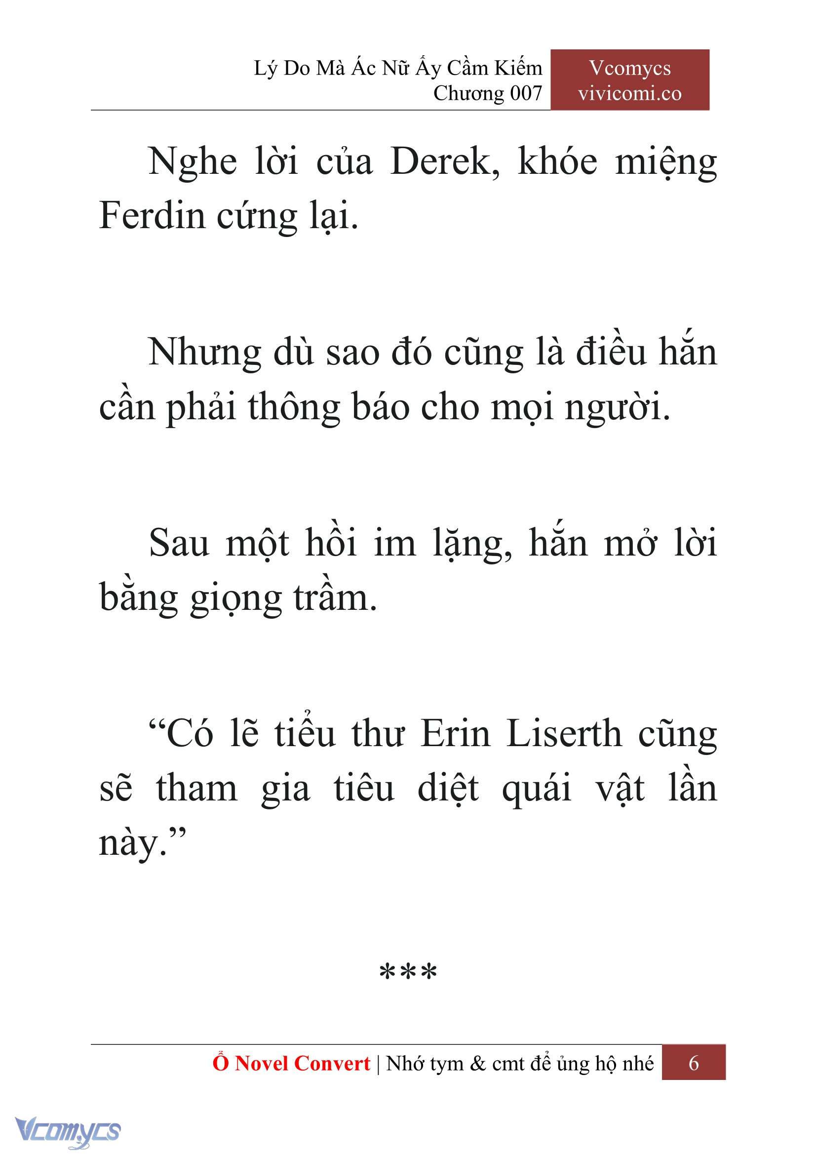 [Novel] Lý Do Mà Ác Nữ Ấy Cầm Kiếm Chapter 7 - Trang 2