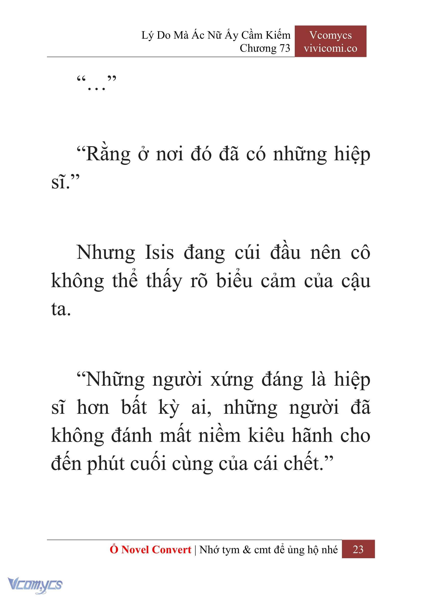 [Novel] Lý Do Mà Ác Nữ Ấy Cầm Kiếm Chapter 73 - Trang 2
