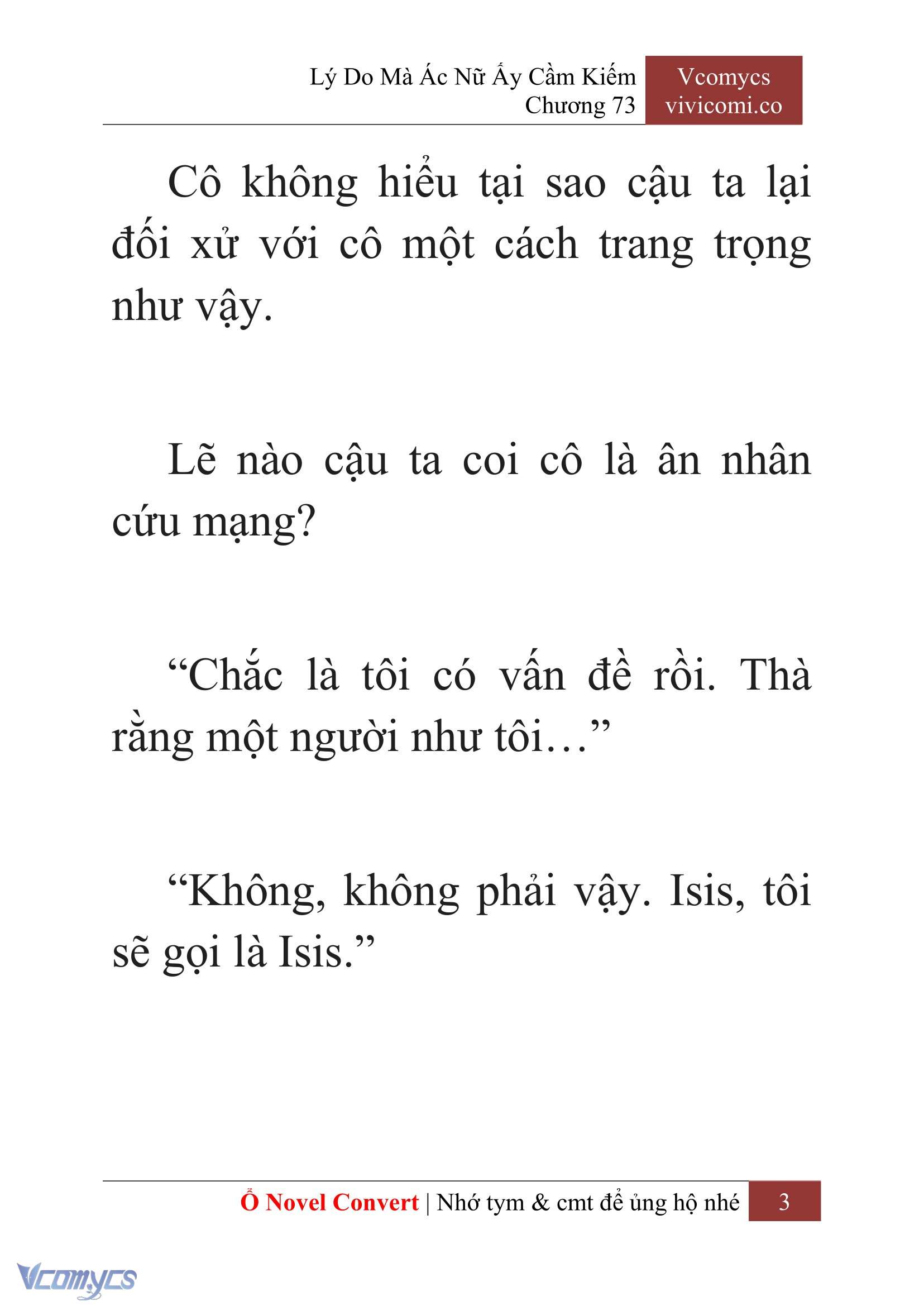 [Novel] Lý Do Mà Ác Nữ Ấy Cầm Kiếm Chapter 73 - Trang 2