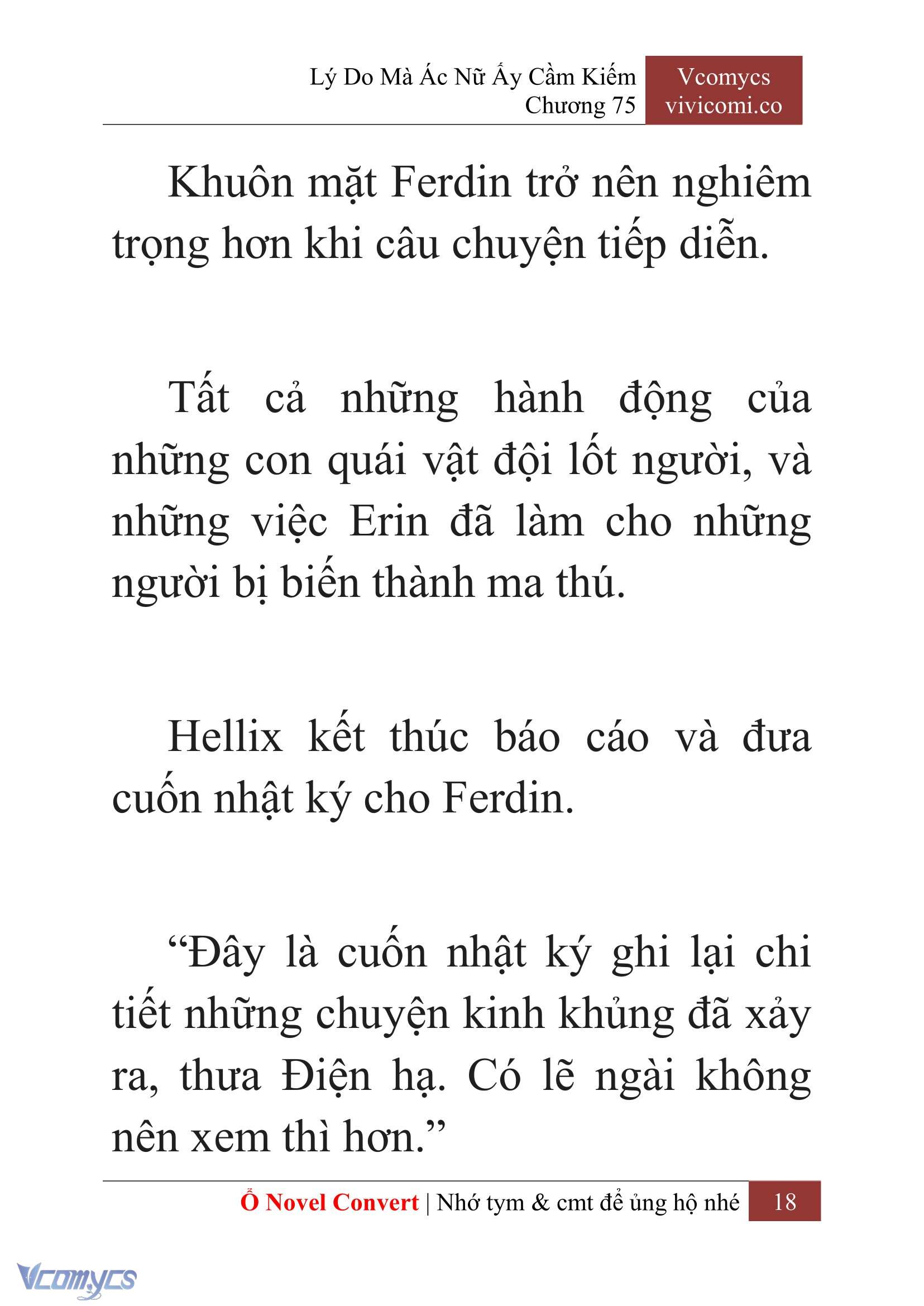 [Novel] Lý Do Mà Ác Nữ Ấy Cầm Kiếm Chapter 75 - Trang 2