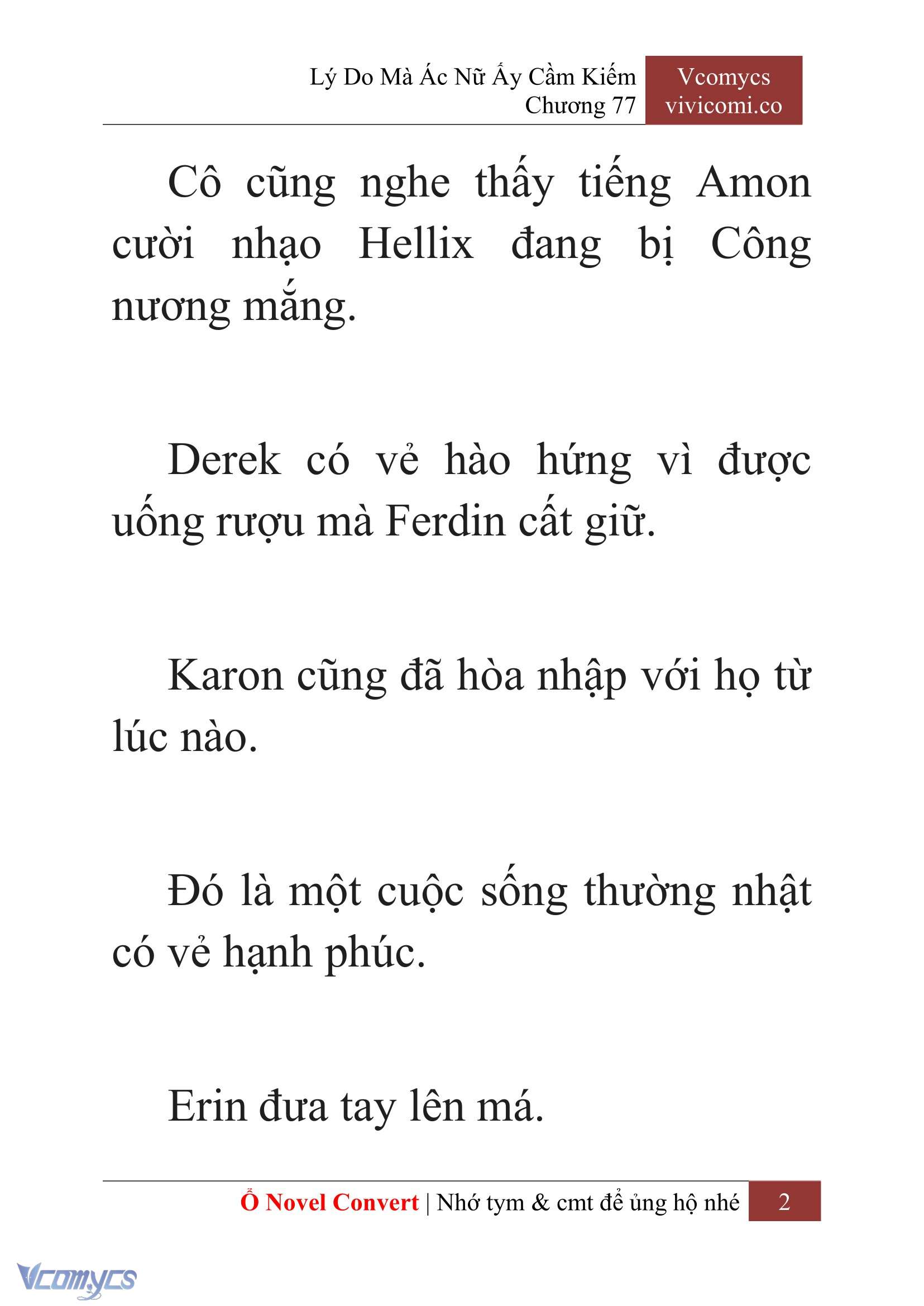 [Novel] Lý Do Mà Ác Nữ Ấy Cầm Kiếm Chapter 77 - Trang 2