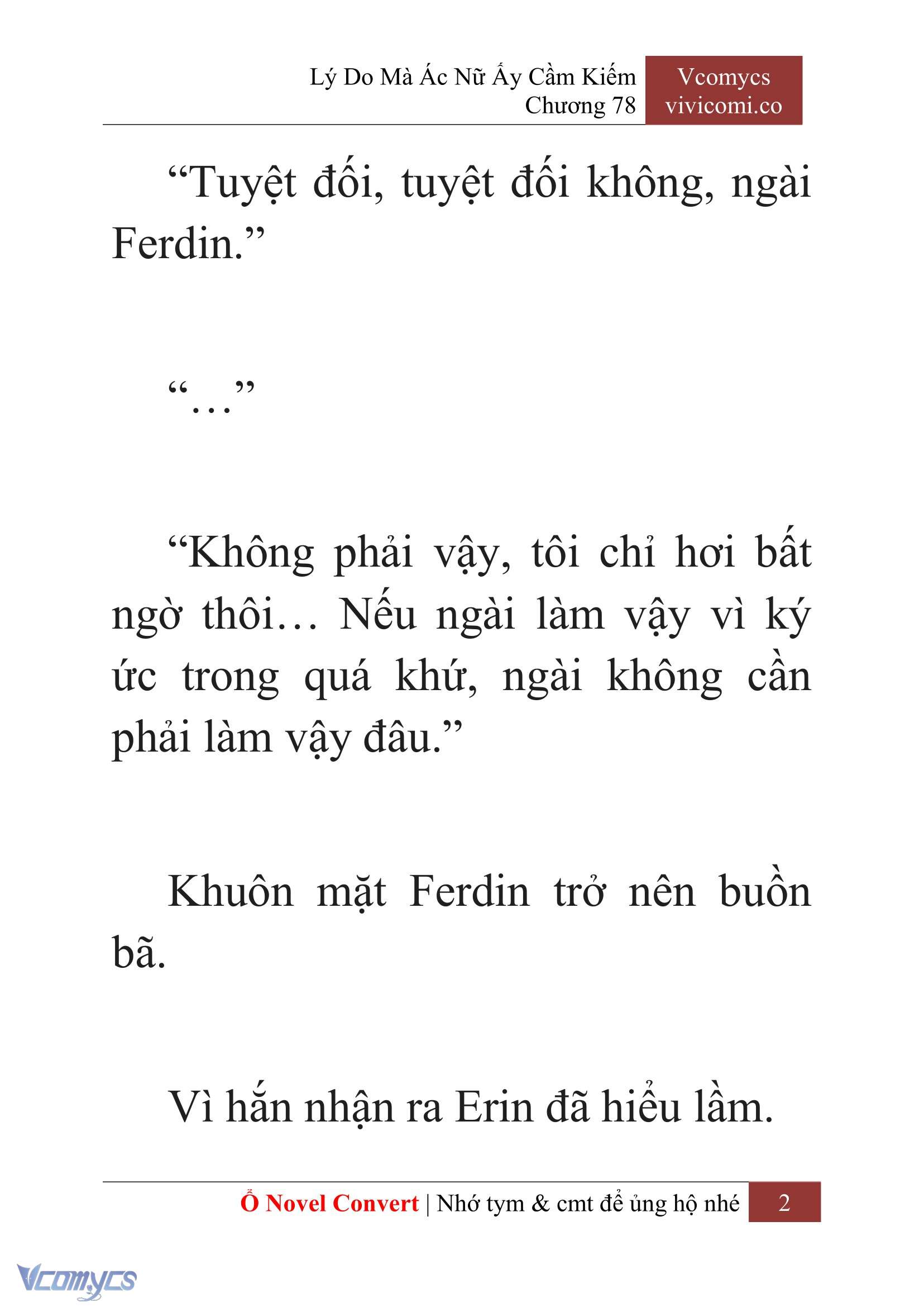 [Novel] Lý Do Mà Ác Nữ Ấy Cầm Kiếm Chapter 78 - Trang 2