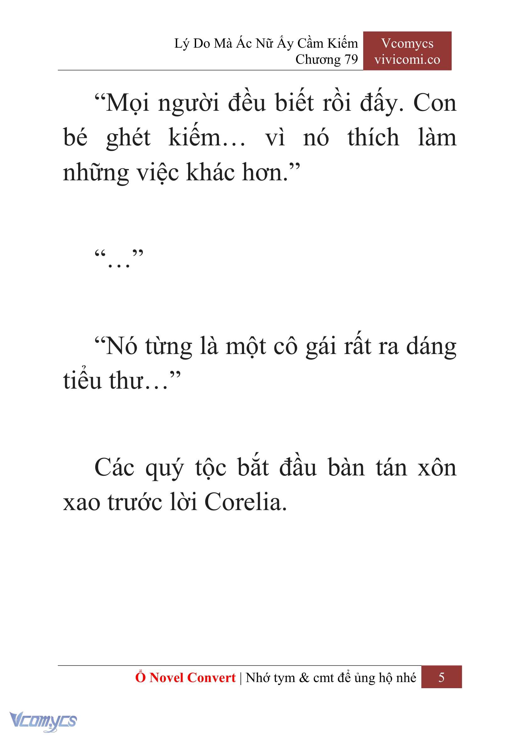 [Novel] Lý Do Mà Ác Nữ Ấy Cầm Kiếm Chapter 79 - Trang 2