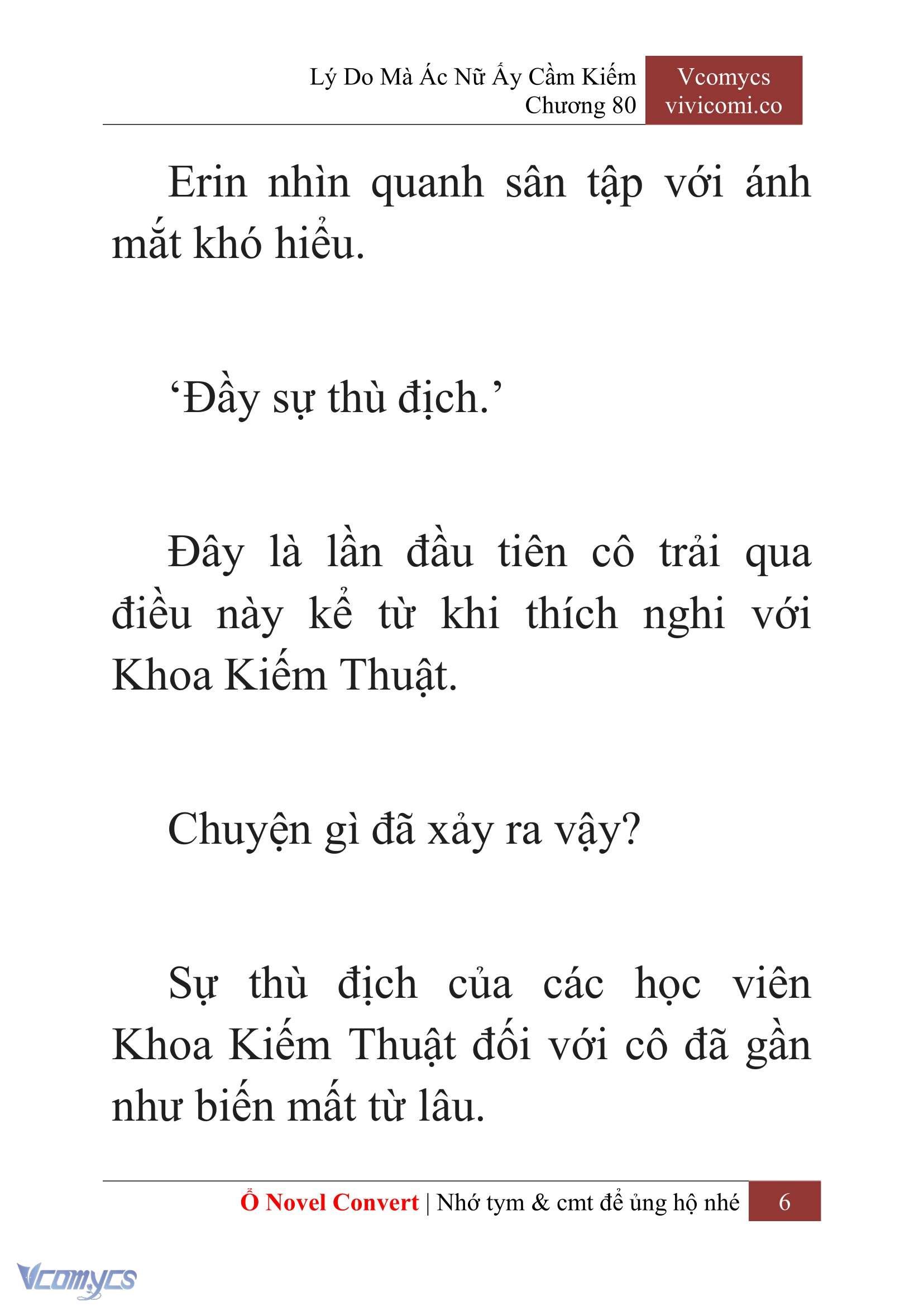 [Novel] Lý Do Mà Ác Nữ Ấy Cầm Kiếm Chapter 80 - Trang 2