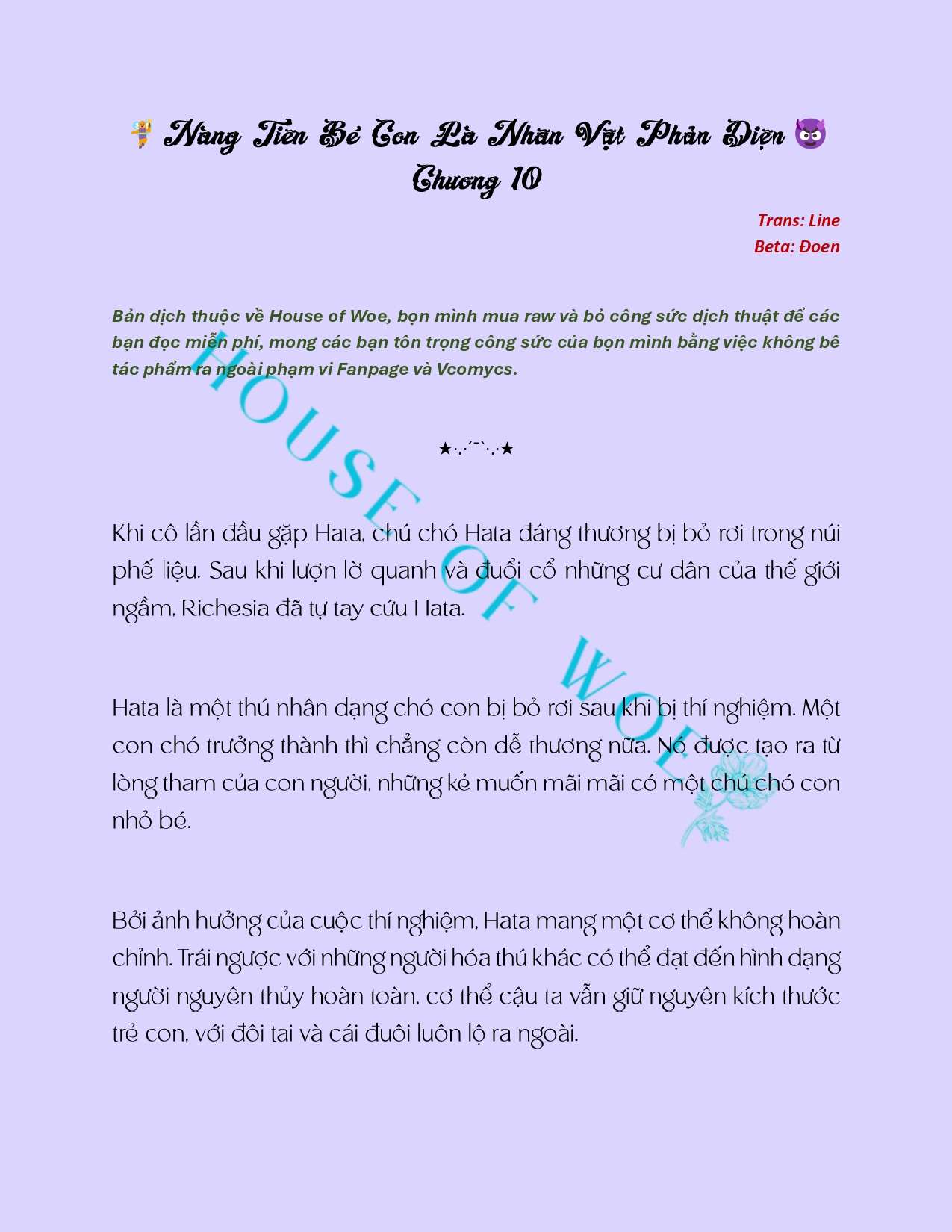 [Novel] Nàng Tiên Bé Con Là Nhân Vật Phản Diện Chapter 10 - Trang 2