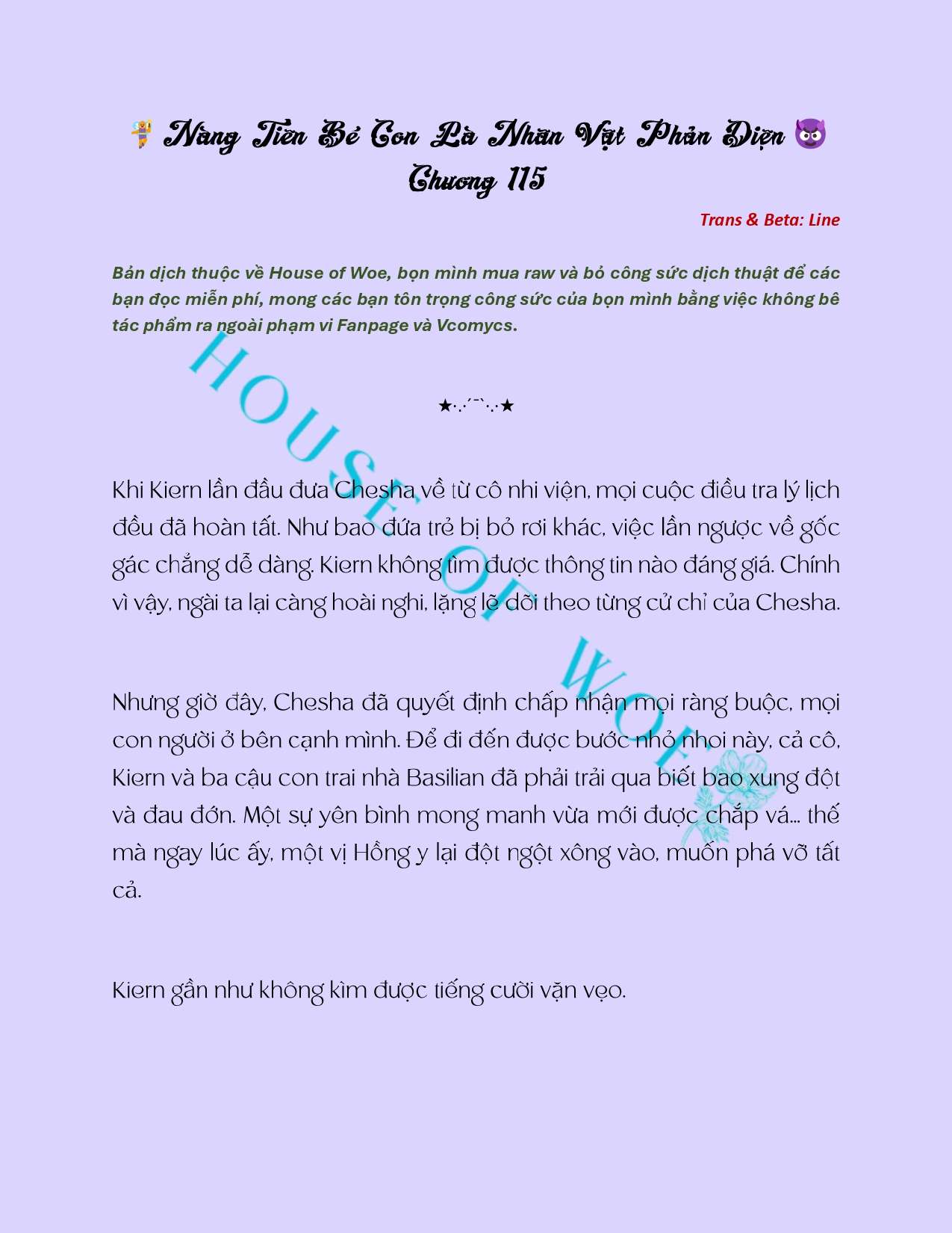 [Novel] Nàng Tiên Bé Con Là Nhân Vật Phản Diện Chapter 115 - Trang 2