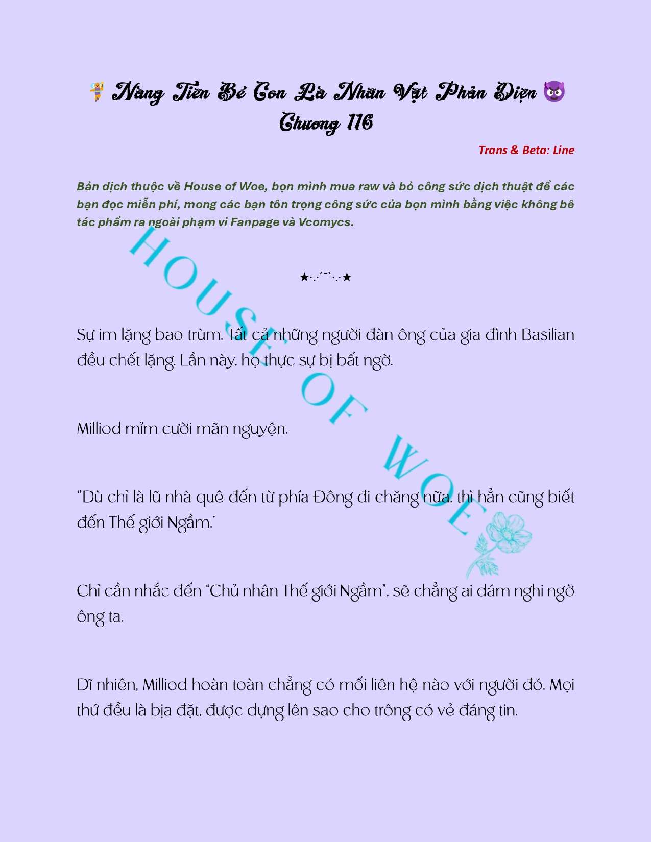 [Novel] Nàng Tiên Bé Con Là Nhân Vật Phản Diện Chapter 116 - Trang 2