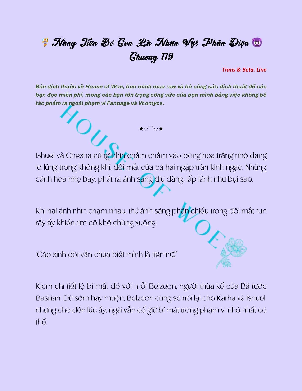 [Novel] Nàng Tiên Bé Con Là Nhân Vật Phản Diện Chapter 119 - Trang 2