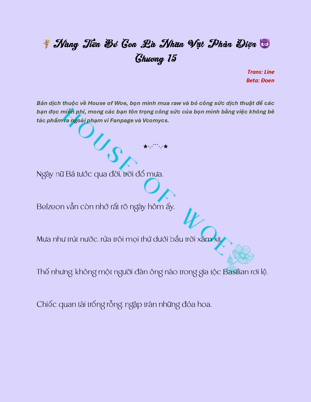 [Novel] Nàng Tiên Bé Con Là Nhân Vật Phản Diện Chapter 15 - Trang 2