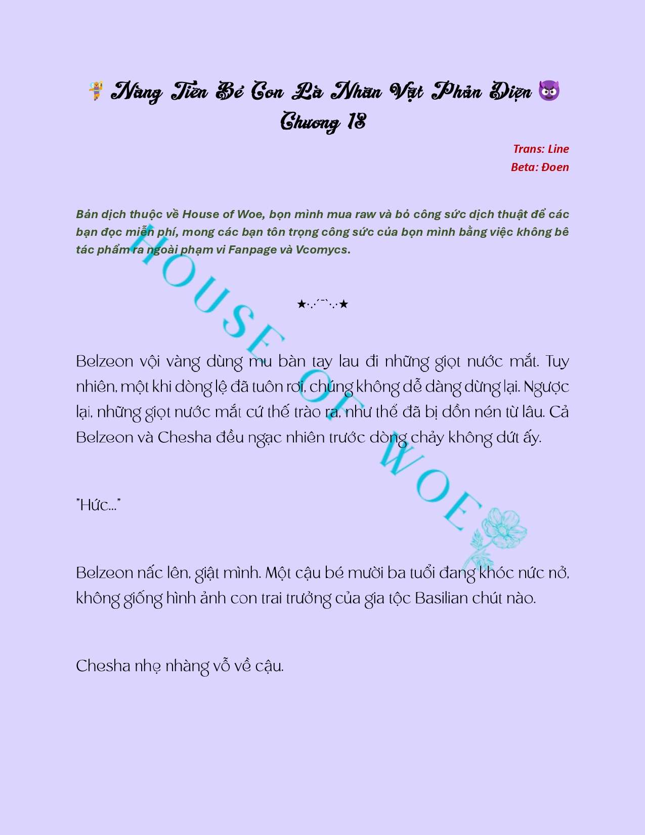 [Novel] Nàng Tiên Bé Con Là Nhân Vật Phản Diện Chapter 18 - Trang 2