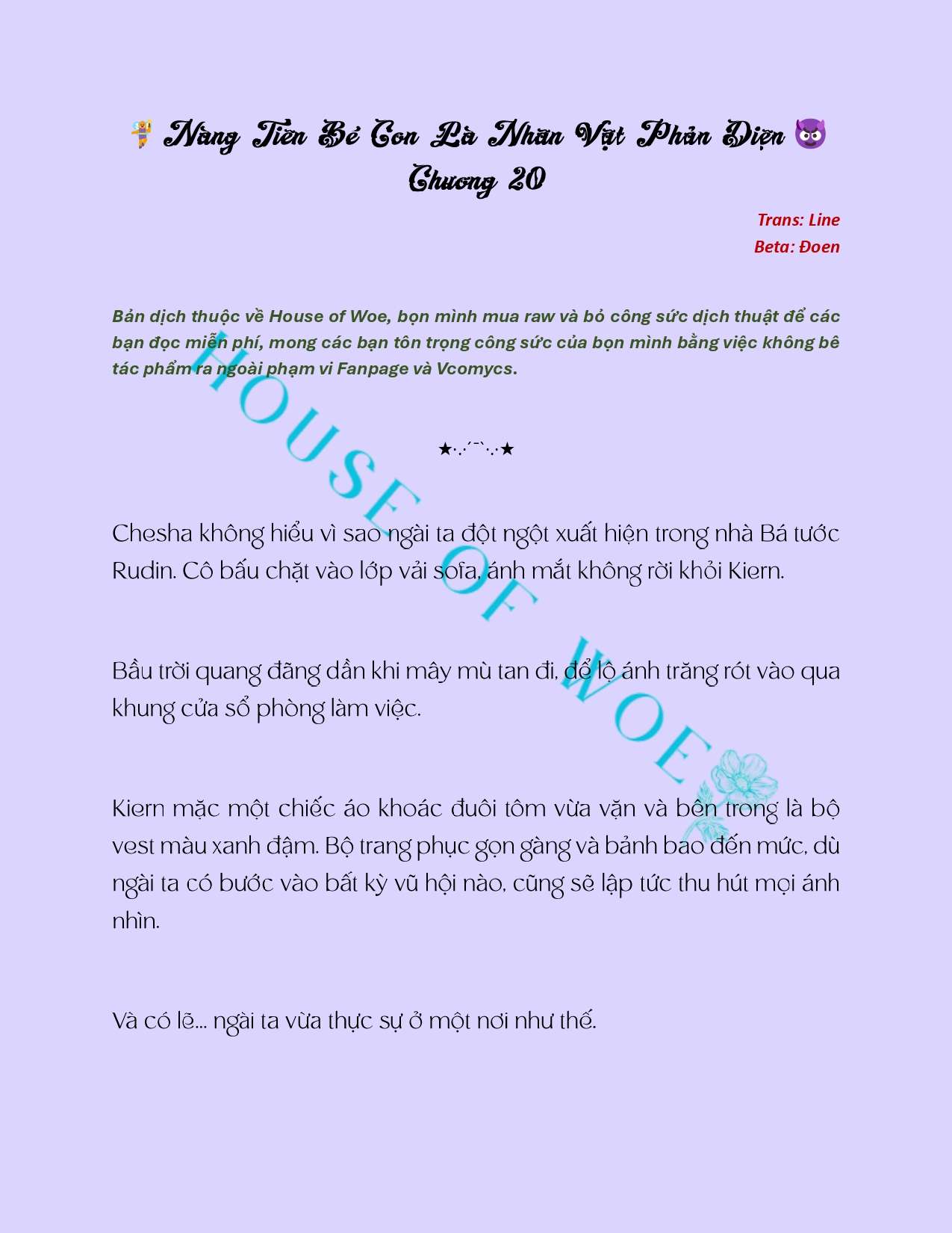 [Novel] Nàng Tiên Bé Con Là Nhân Vật Phản Diện Chapter 20 - Trang 2