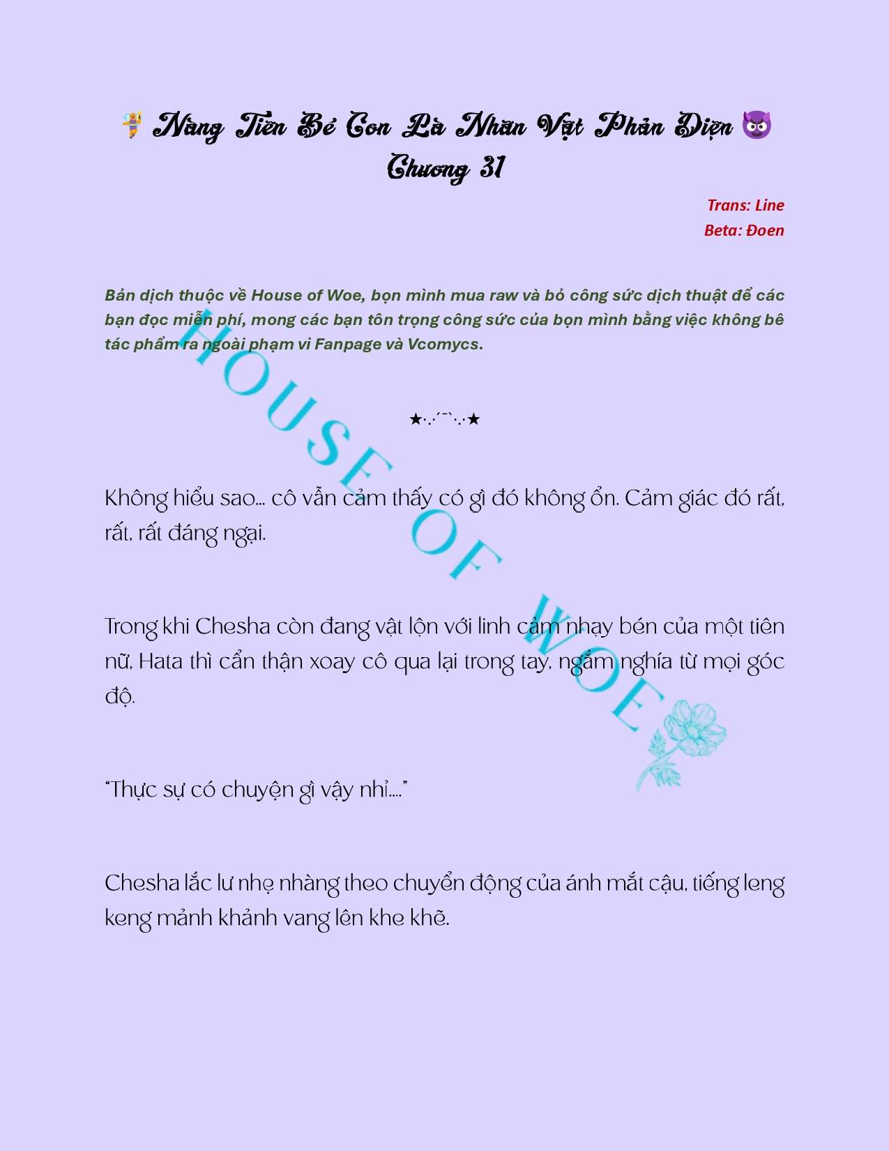 [Novel] Nàng Tiên Bé Con Là Nhân Vật Phản Diện Chapter 31 - Trang 2