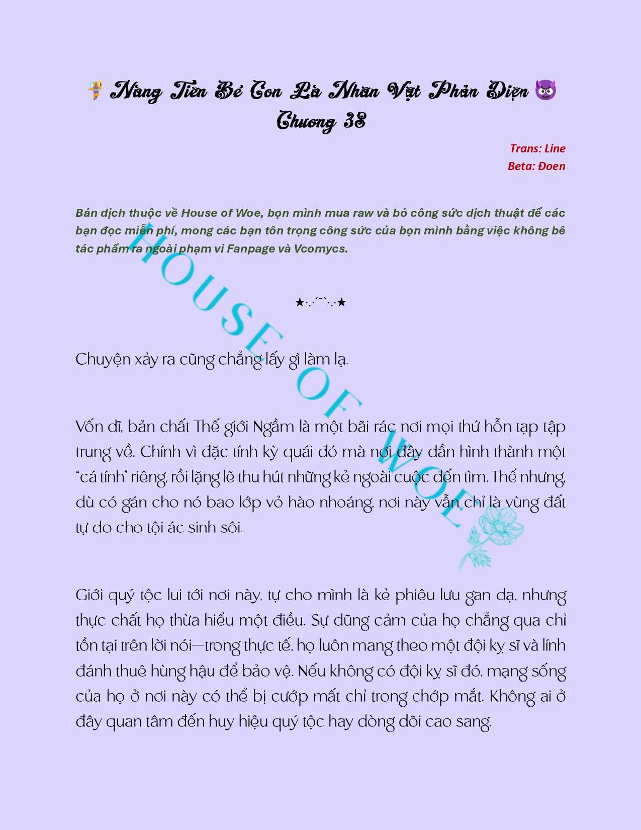 [Novel] Nàng Tiên Bé Con Là Nhân Vật Phản Diện Chapter 38 - Trang 2