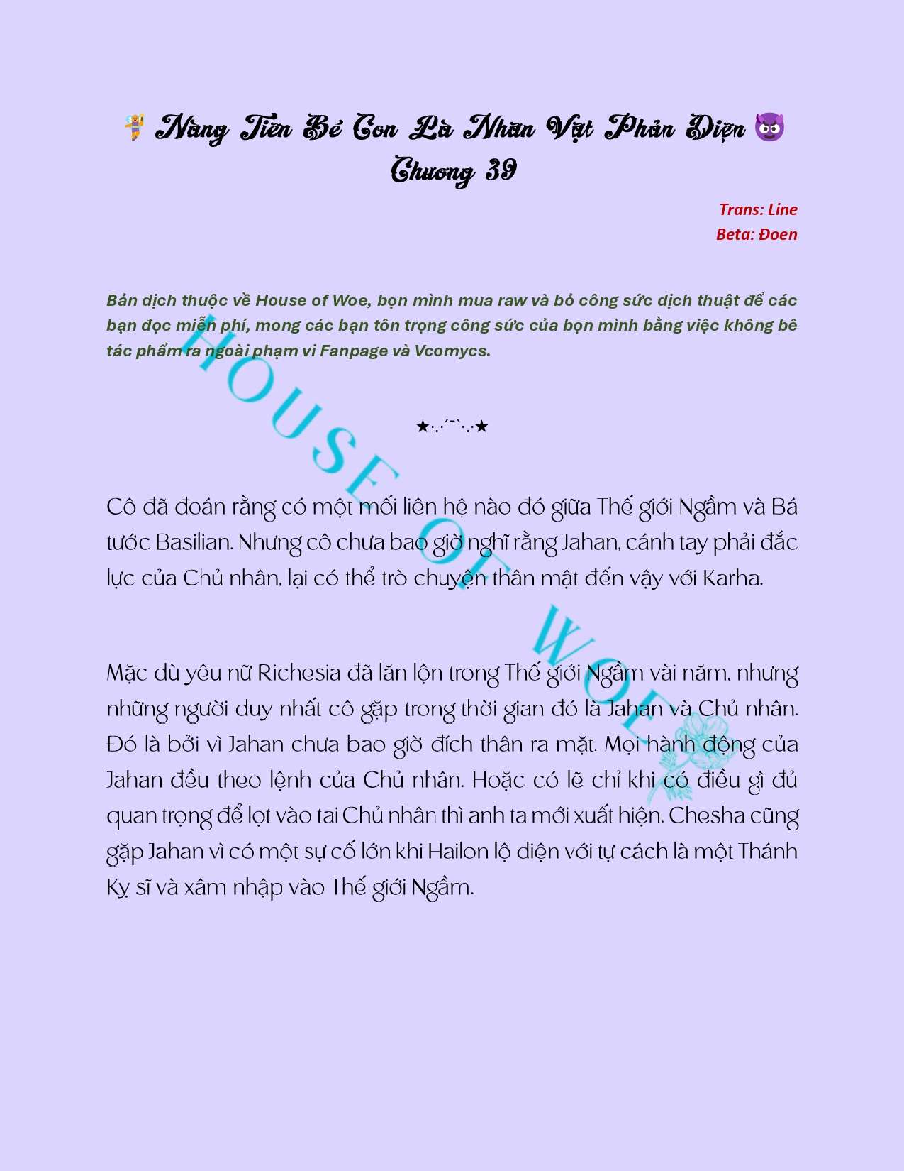 [Novel] Nàng Tiên Bé Con Là Nhân Vật Phản Diện Chapter 39 - Trang 2