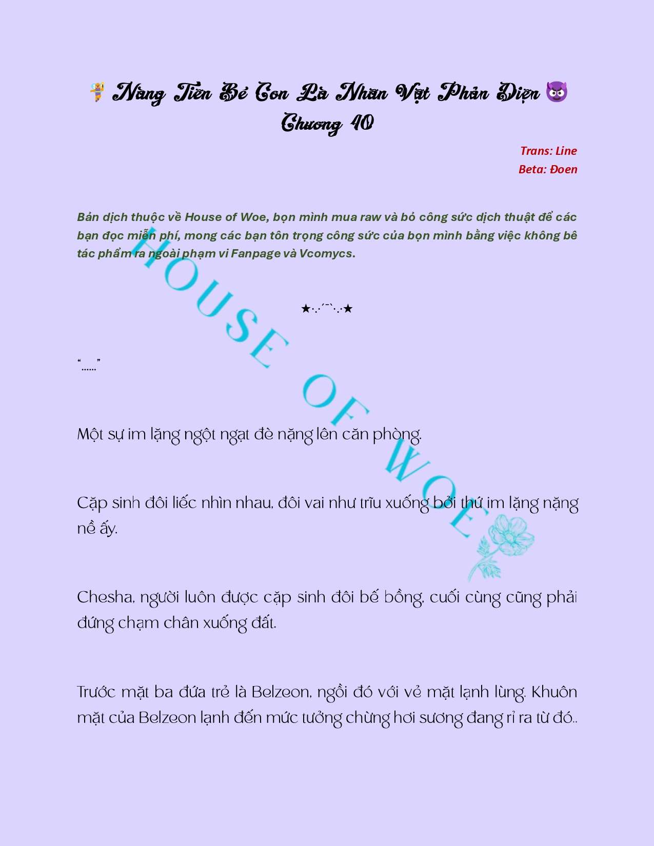 [Novel] Nàng Tiên Bé Con Là Nhân Vật Phản Diện Chapter 40 - Trang 2